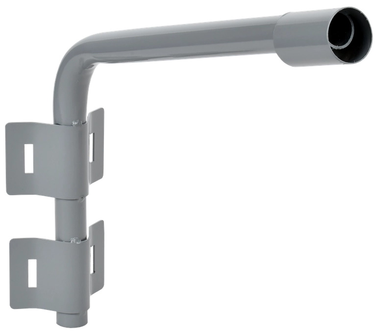 Кронштейн КР-2 под монтажную ленту 48 мм D 500 мм L 2 хомута серый LIGHTING