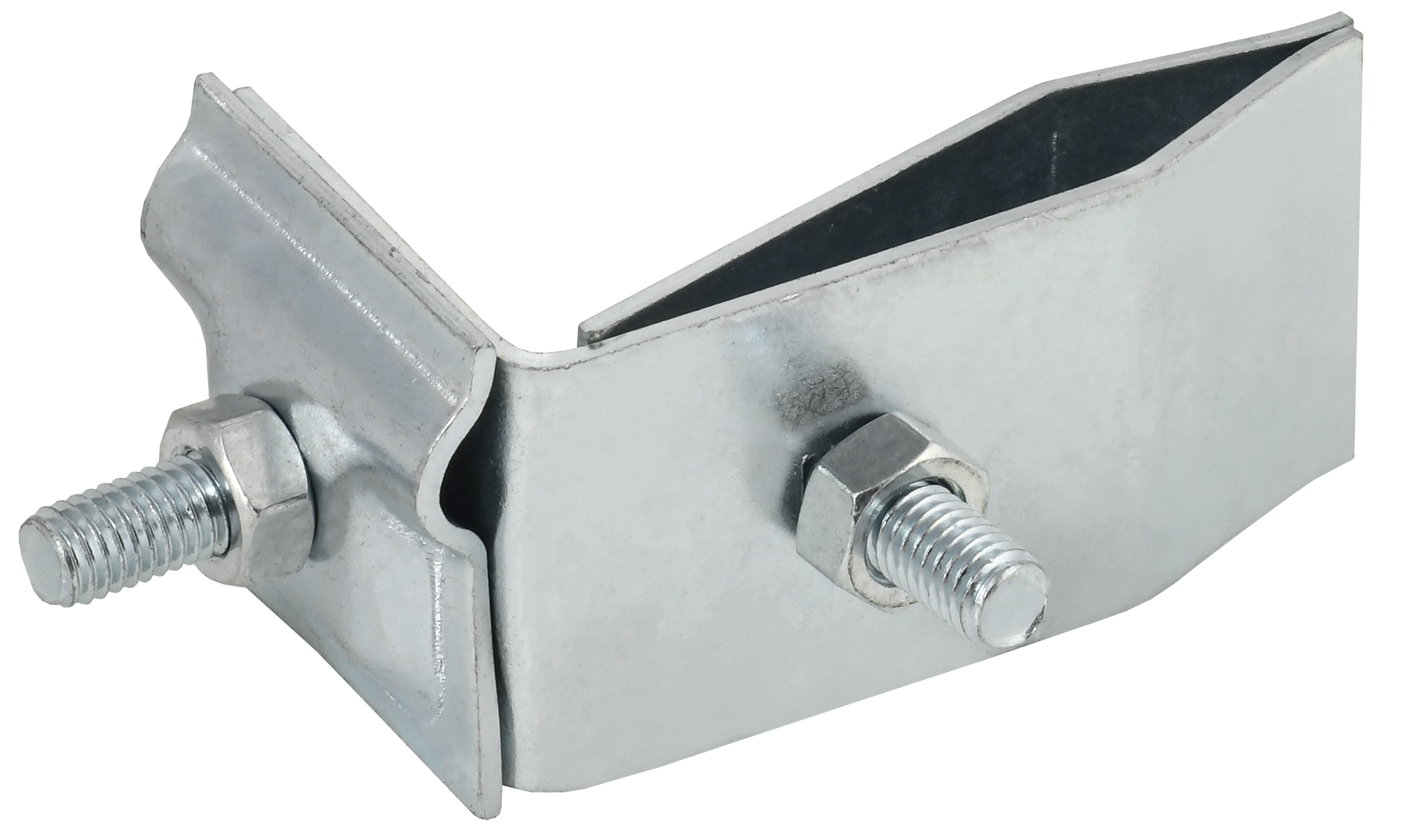 Держатель проводника круглого 6-10 мм для фальца угловой h 70 мм оцинкованная сталь