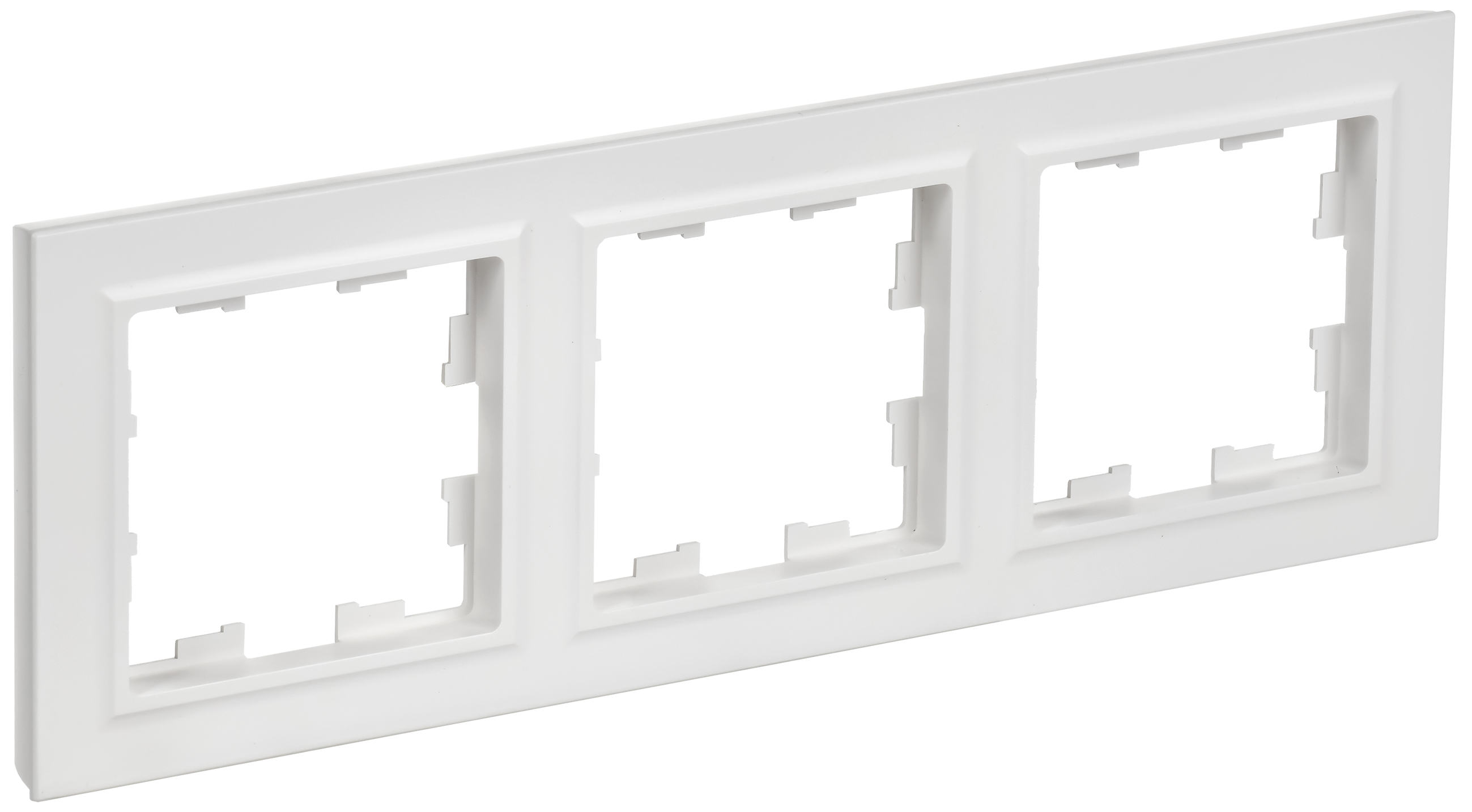 BRITE Рамка 3-местная РУ-3-БрАБ арктический белый IEK