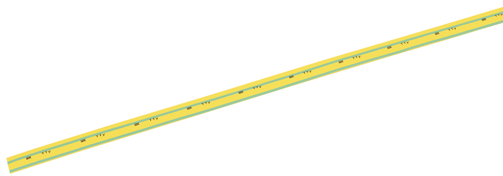 Трубка термоусаживаемая ТТУ 1.5/0.75 желто-зеленая (1м)