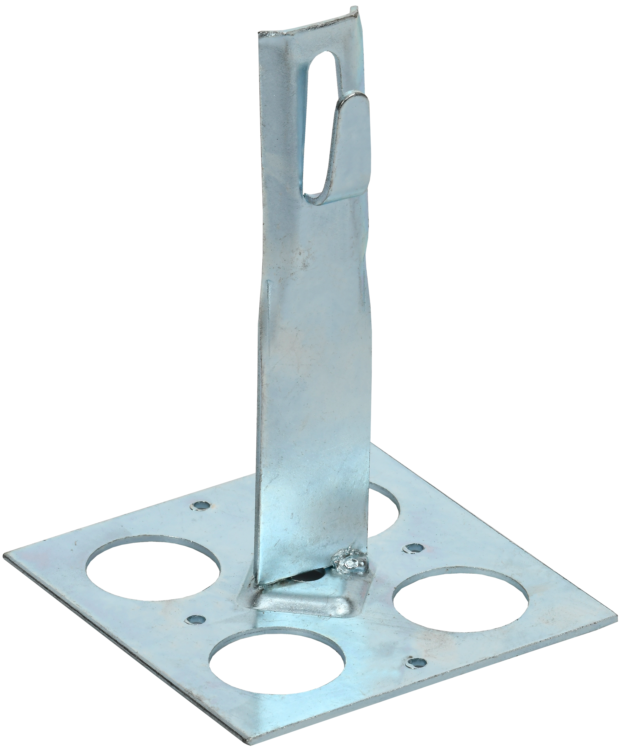 Держатель проводника круглого 6-8 мм для плоской кровли h 90 мм оцинкованная сталь HDZ