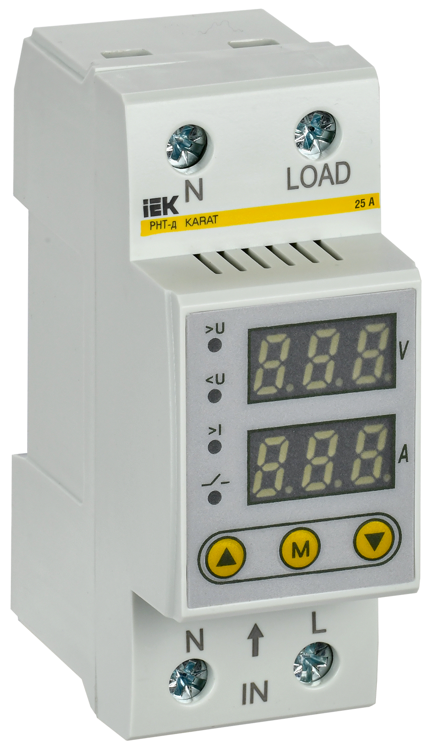 Реле напряжения и тока РНТ-д однофазное 36 мм 25А