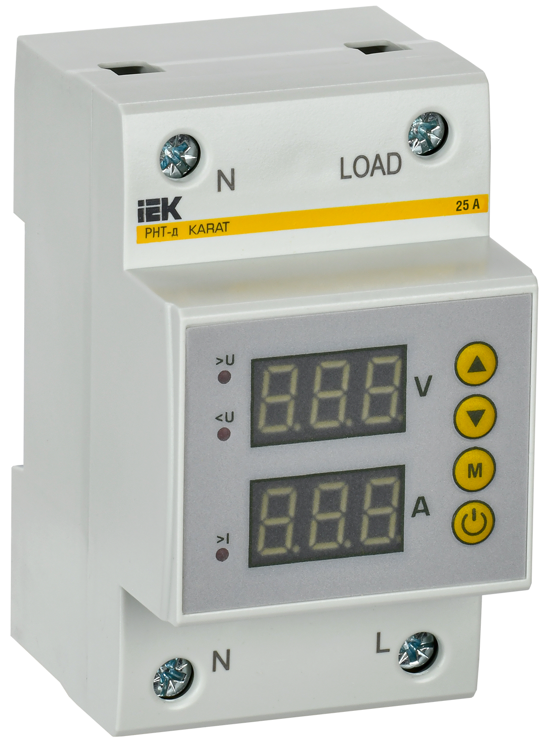 Реле напряжения и тока РНТ-д однофазное 54 мм 25А
