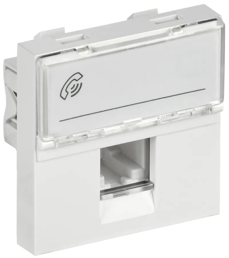 Розетка телефонная RJ11 категория 3 2 модуля