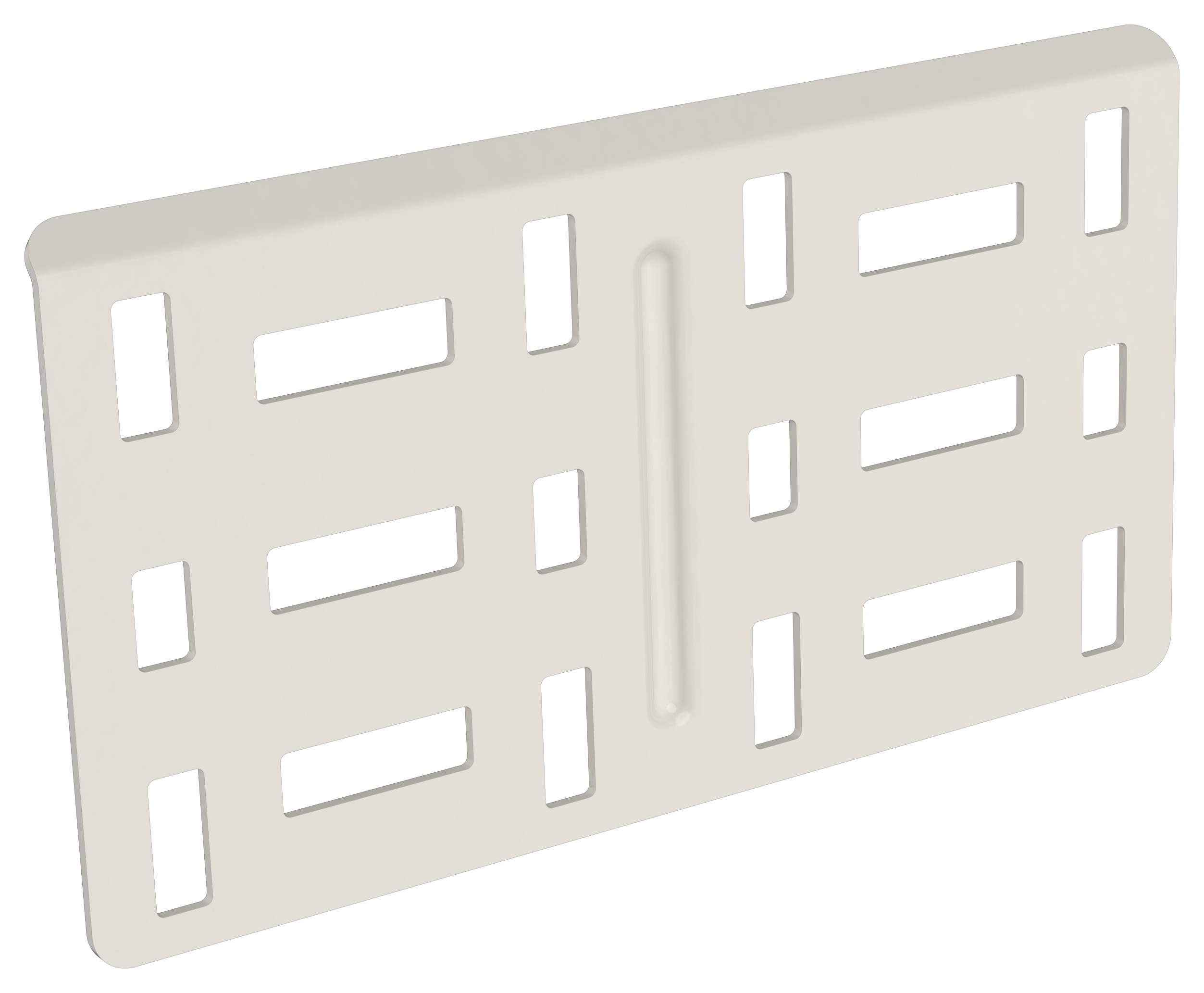 Пластина соединительная 100 мм RAL 9016