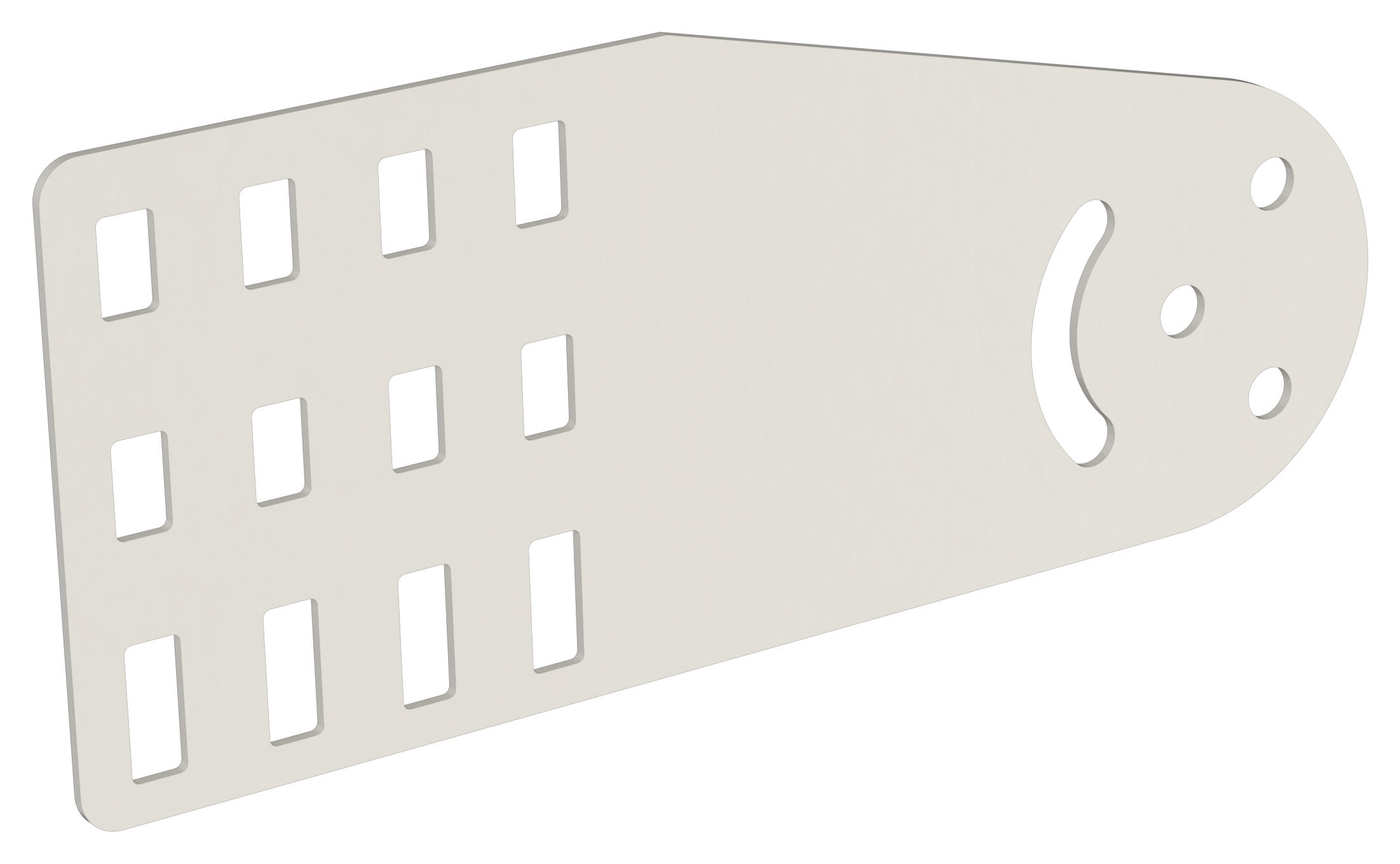 Пластина шарнирная H100 мм RAL 9016