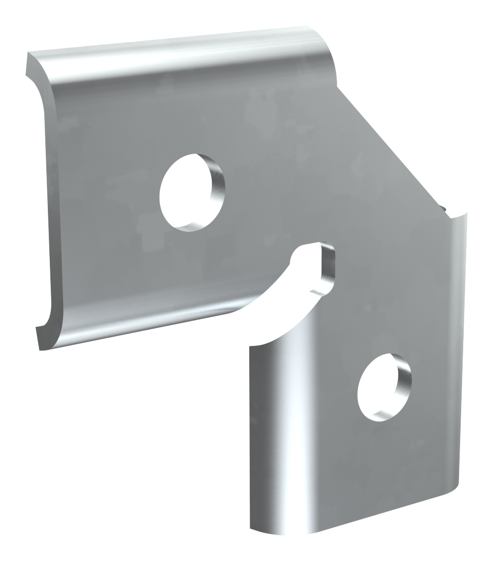 Пластина L-образная с ограничителями HDZ