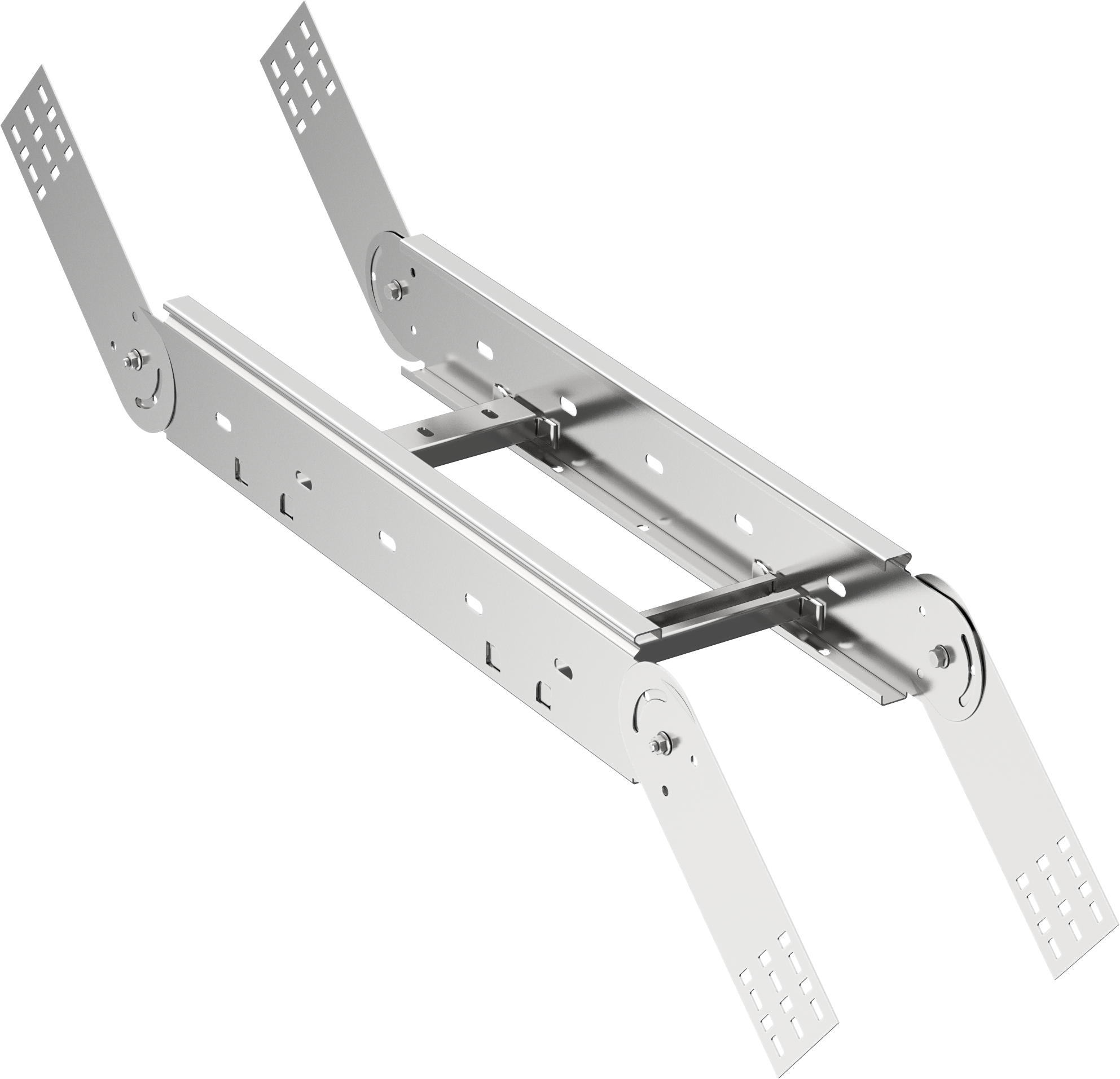 Поворот вертикальный шарнирный лестничный LESTA 80х500 мм