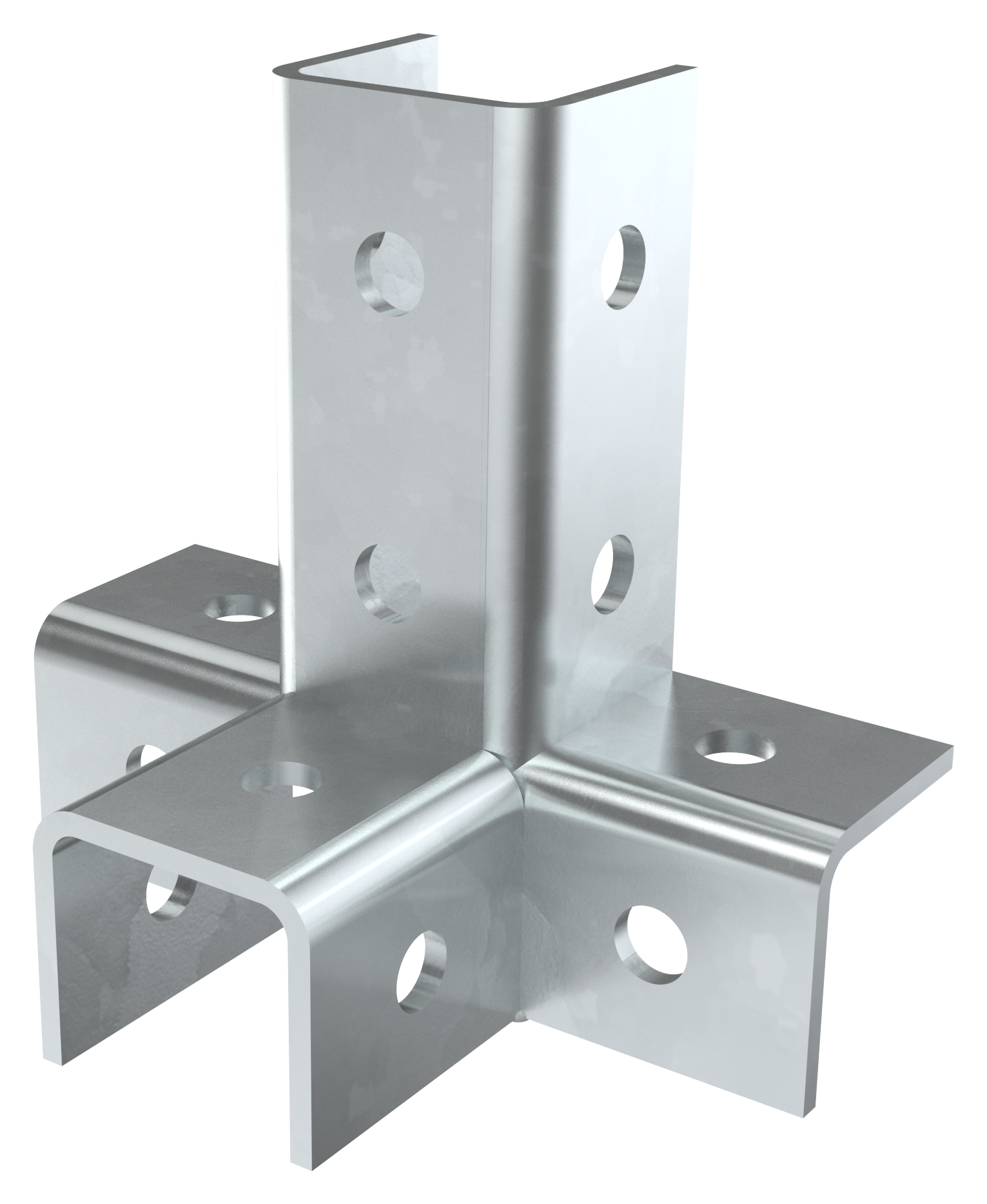 Соединитель угловой четырехсторонний для STRUT-профиля HDZ