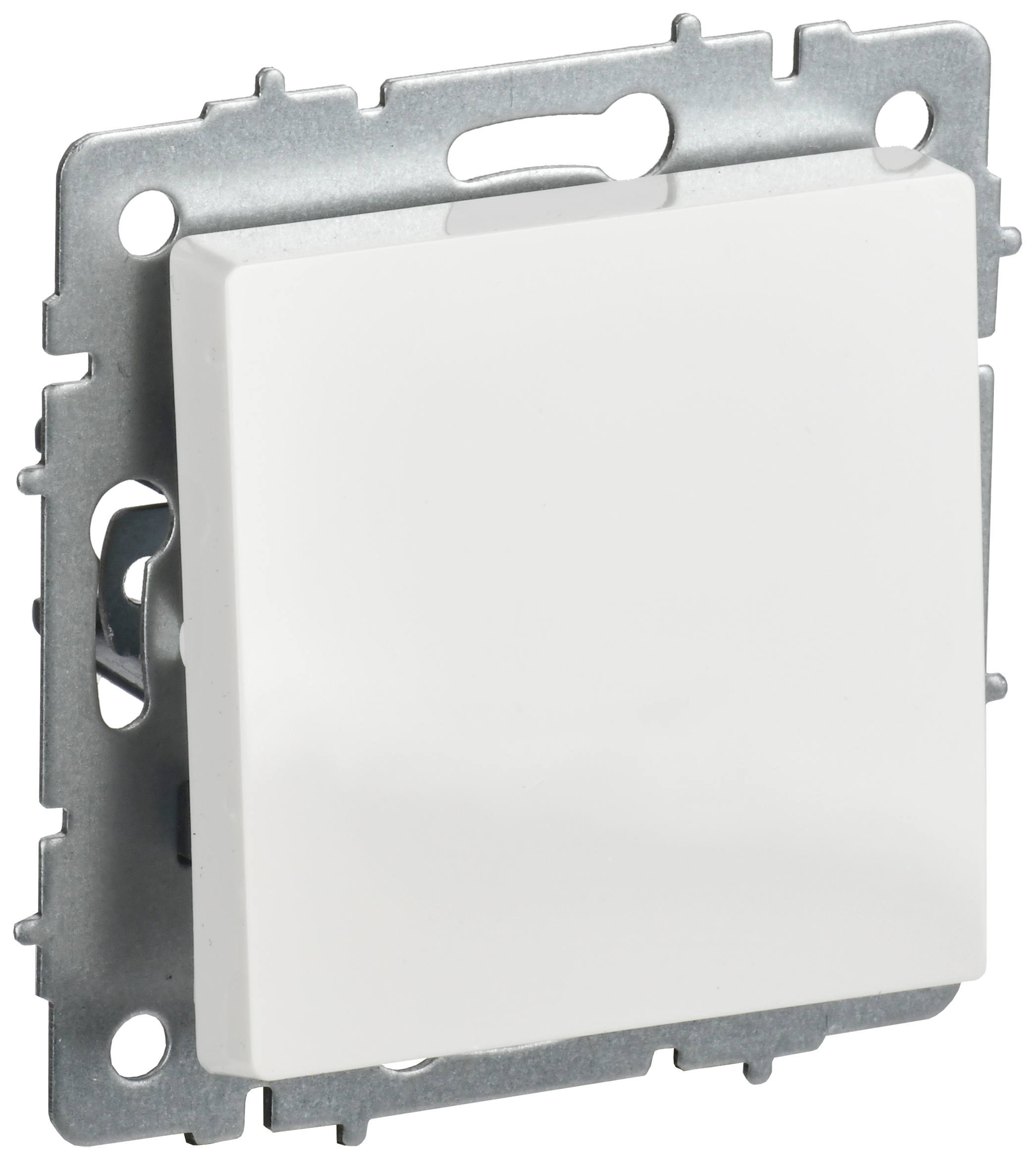 BRITE Выключатель 1-клавишный проходной 10А ВС10-1-6-БрБ белый