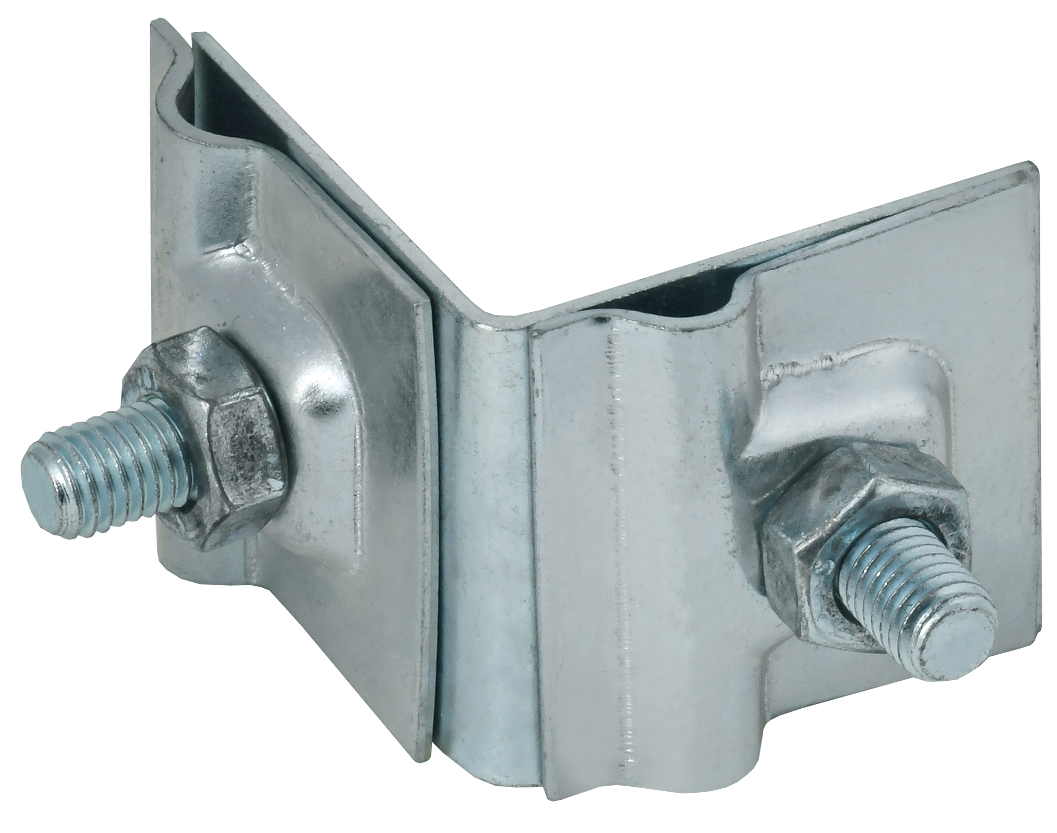 Держатель проводника круглого 6-10 мм для фальца угловой h 40 мм оцинкованная сталь HDZ