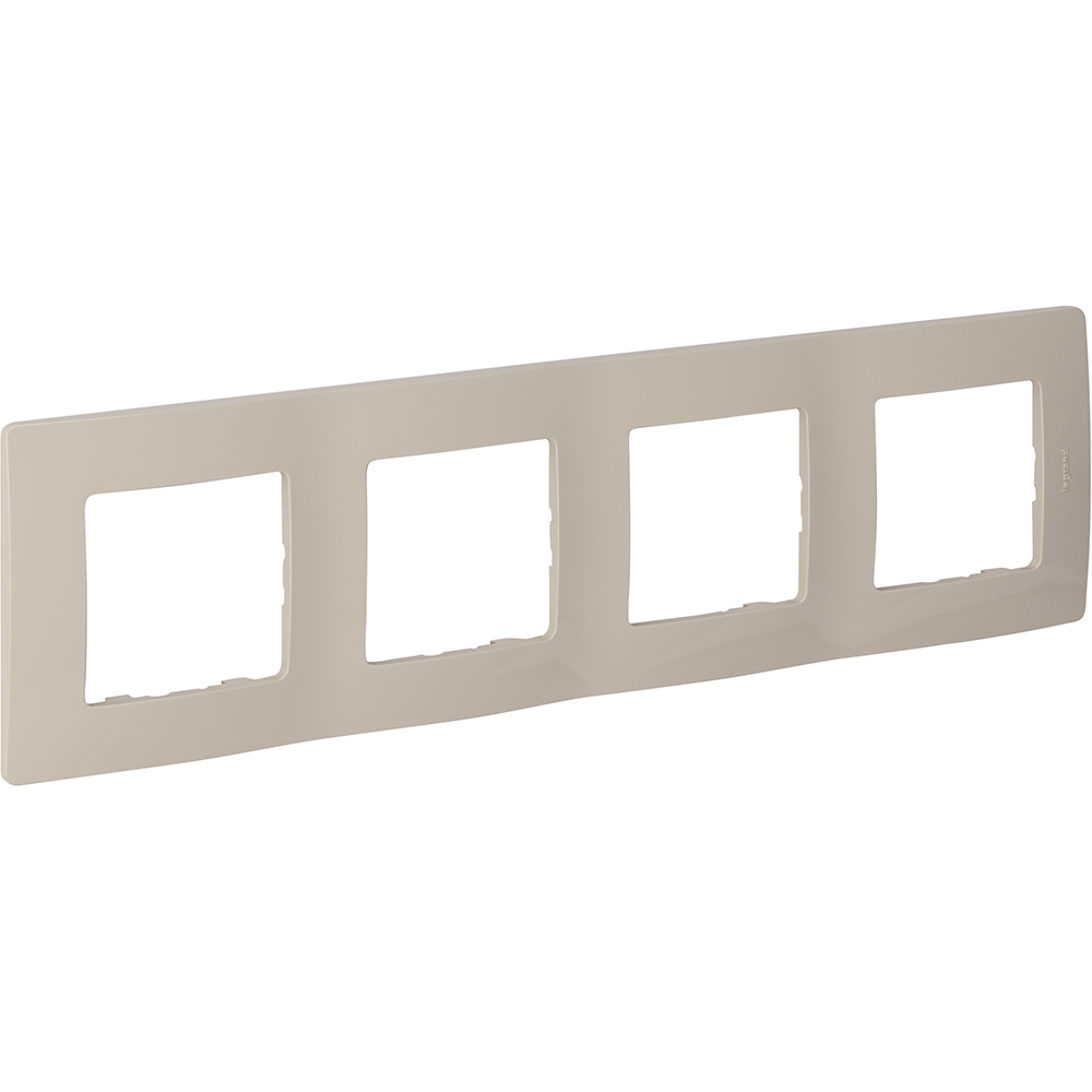 Рамка 4-местная слоновая кость ETIKA