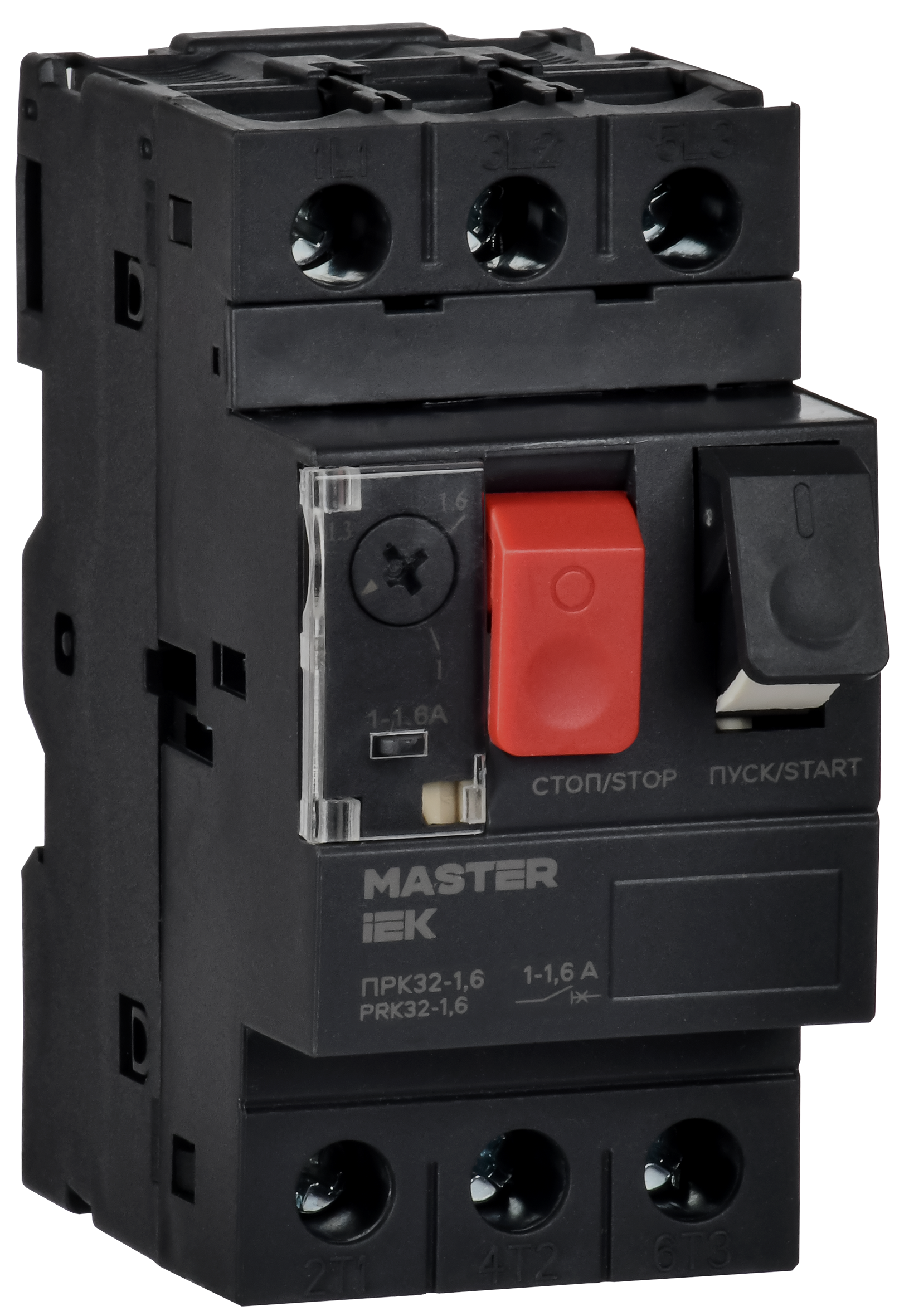 Пускатель ПРК32-1,6 In=1,6А Ir=1-1,6А Ue 660В MASTER IEK