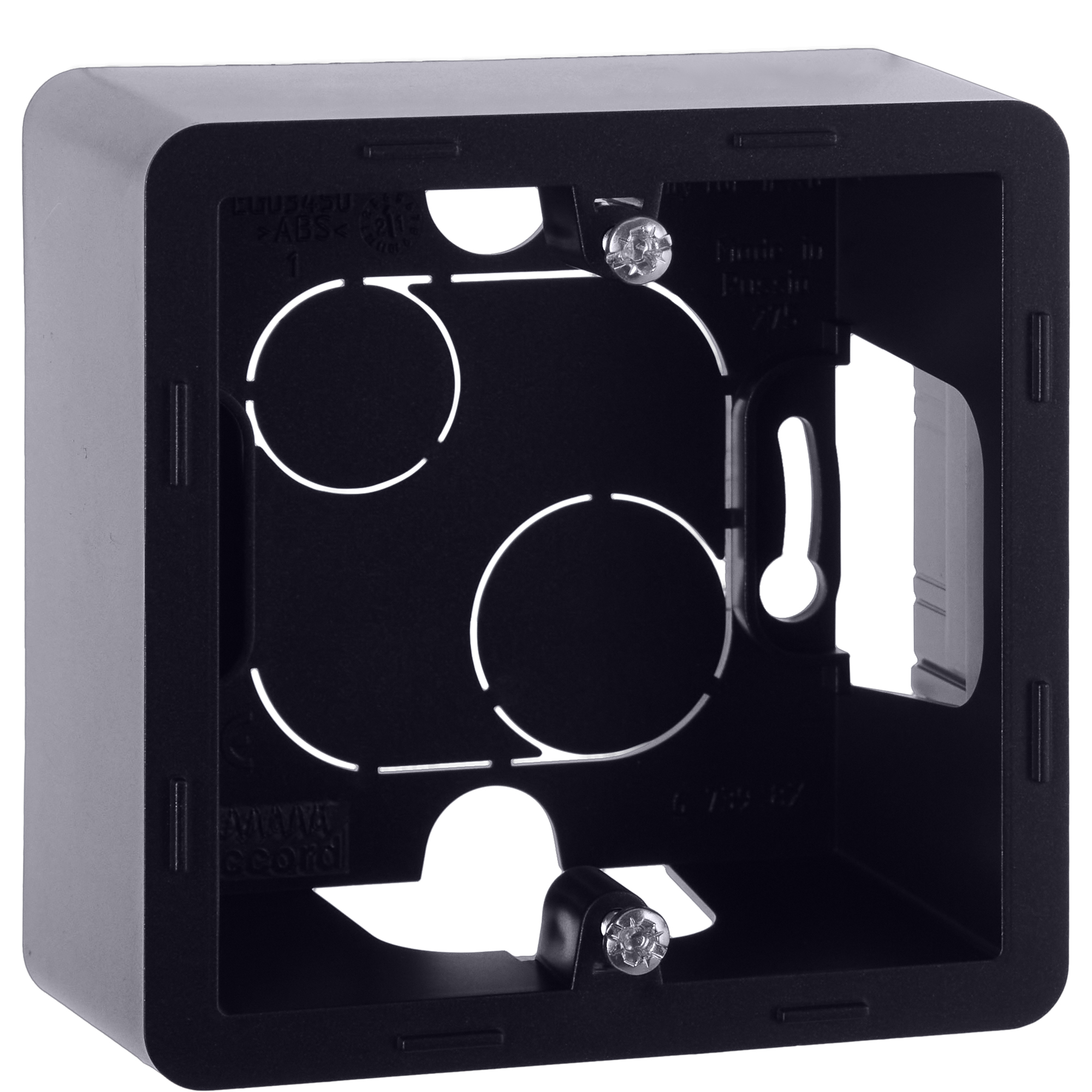 Коробка для накладного монтажа 1-местная антрацит INSPIRIA