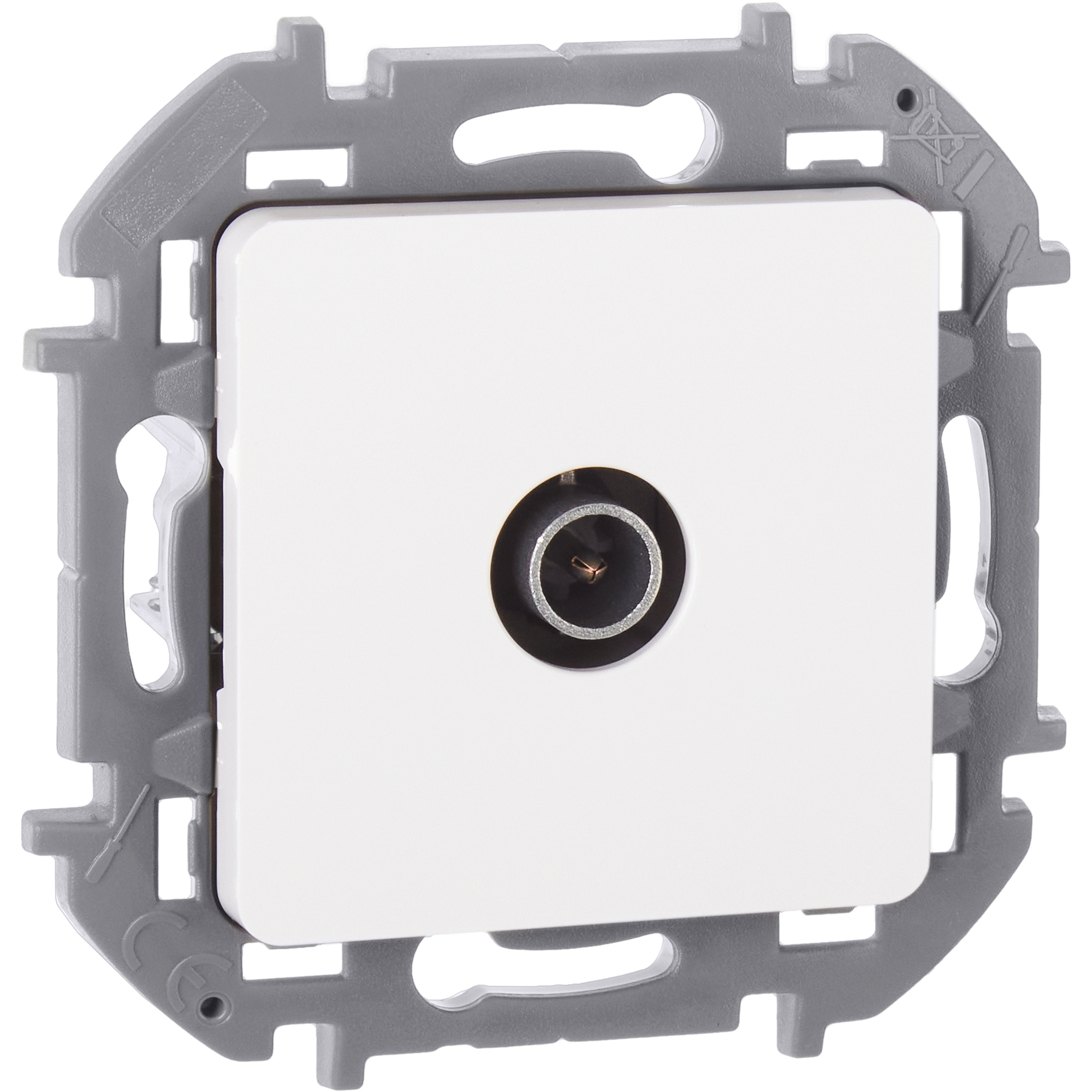 Розетка TV тип звезда белый INSPIRIA