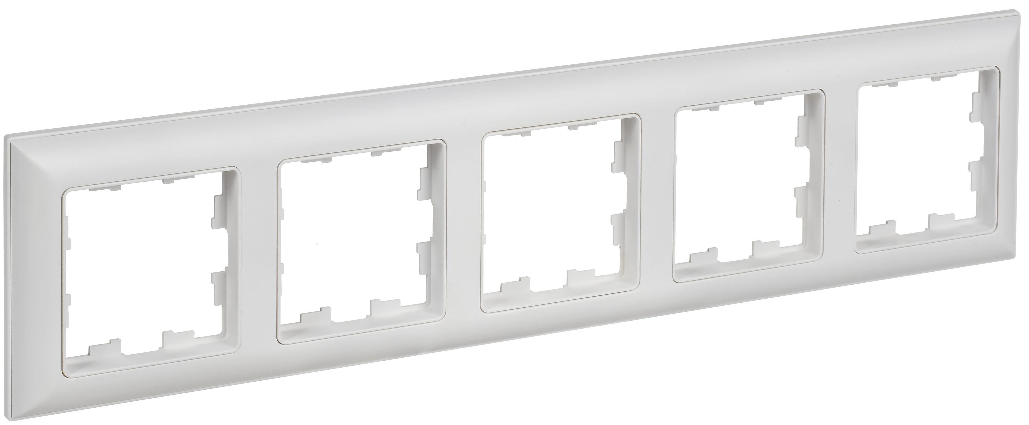 BRITE Рамка 5-местная РУ-5-БрАБ арктический белый/белый IEK