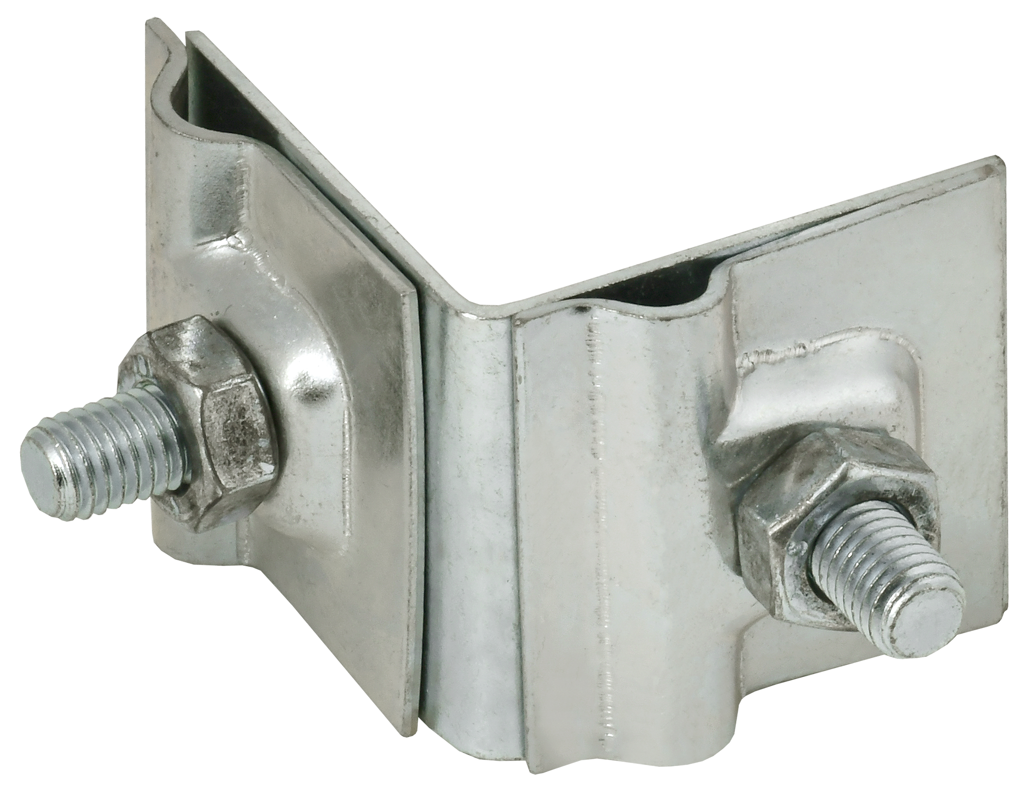 Держатель проводника круглого 6-10 мм для фальца угловой h 40 мм нержавеющая сталь