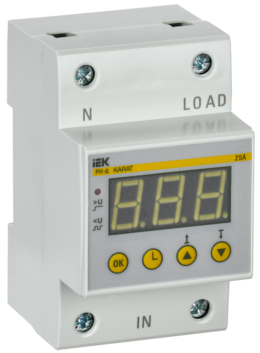 Реле напряжения РН-д однофазное 54 мм 25А