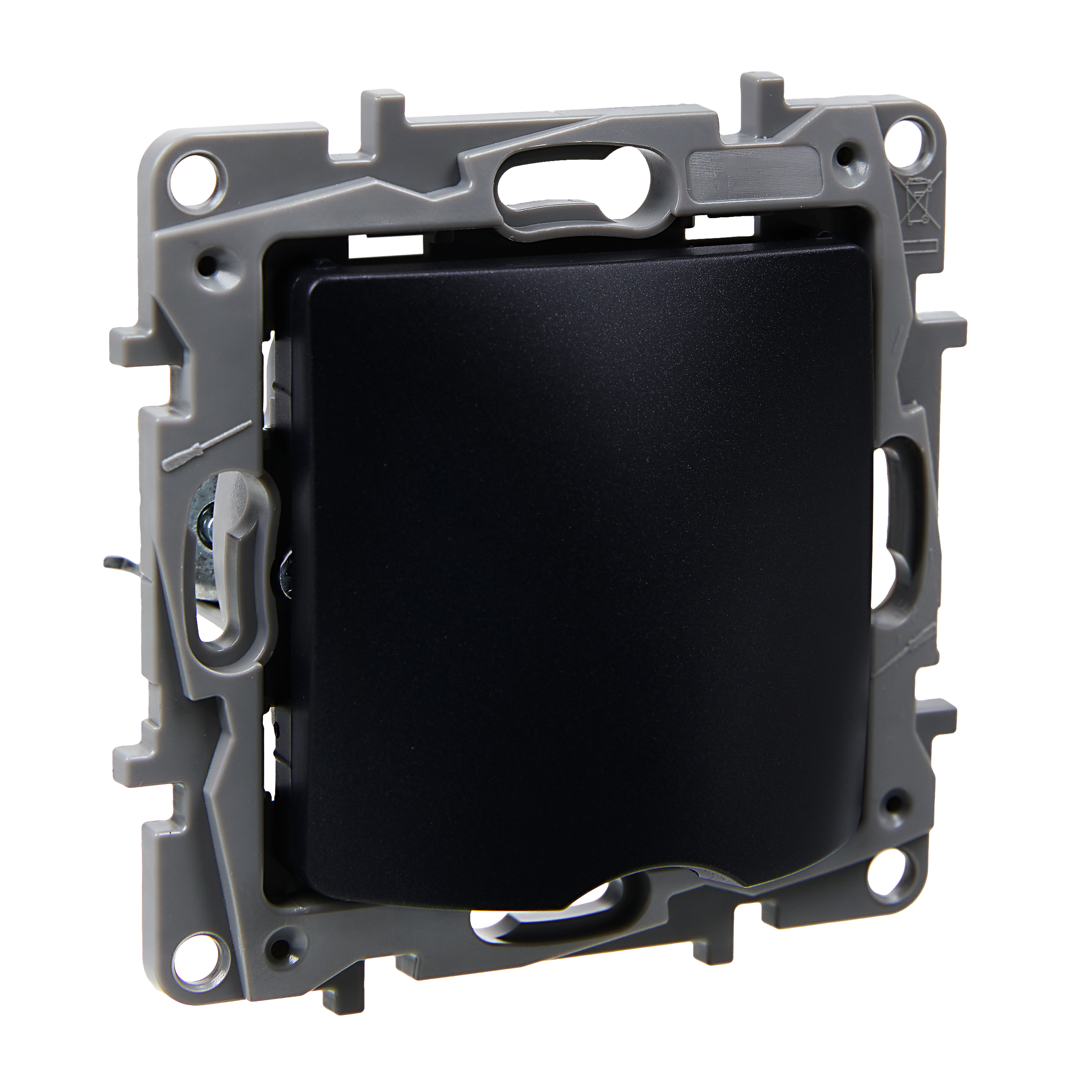 Вывод кабеля с зажимом для кабеля антрацит ETIKA