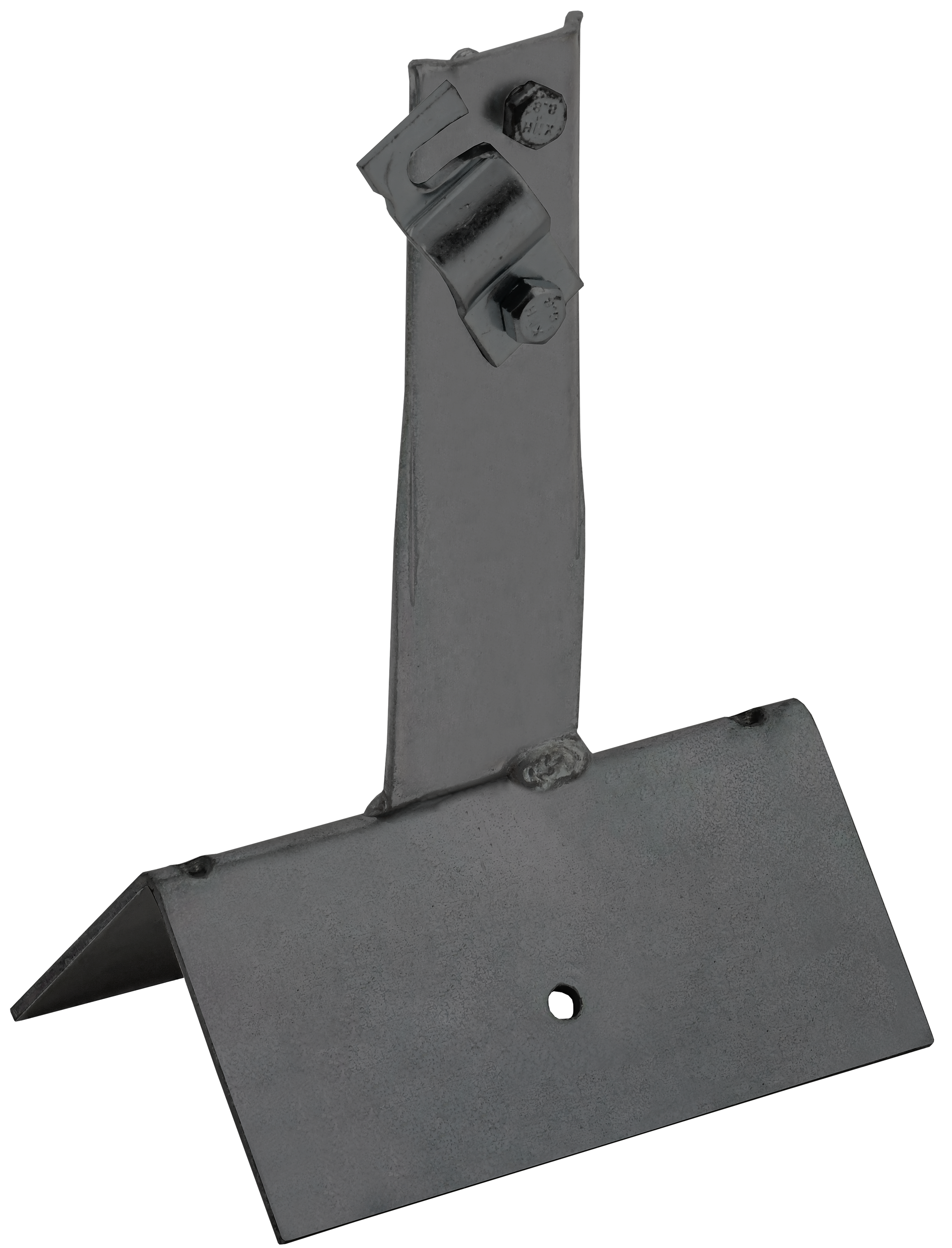 Держатель проводника круглого 6-10 мм винтовой для конька широкого h 80 мм оцинкованная сталь TD