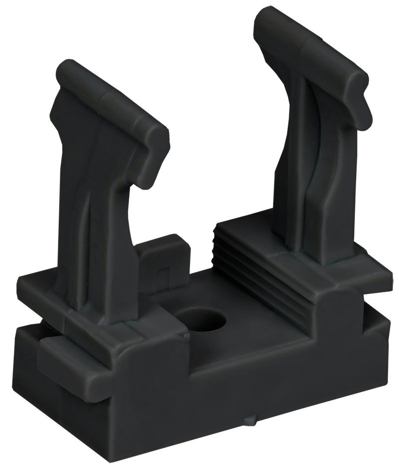 ELASTA Держатель с защелкой для гофрированных труб под монтажный пистолет CFM20 черный IEK