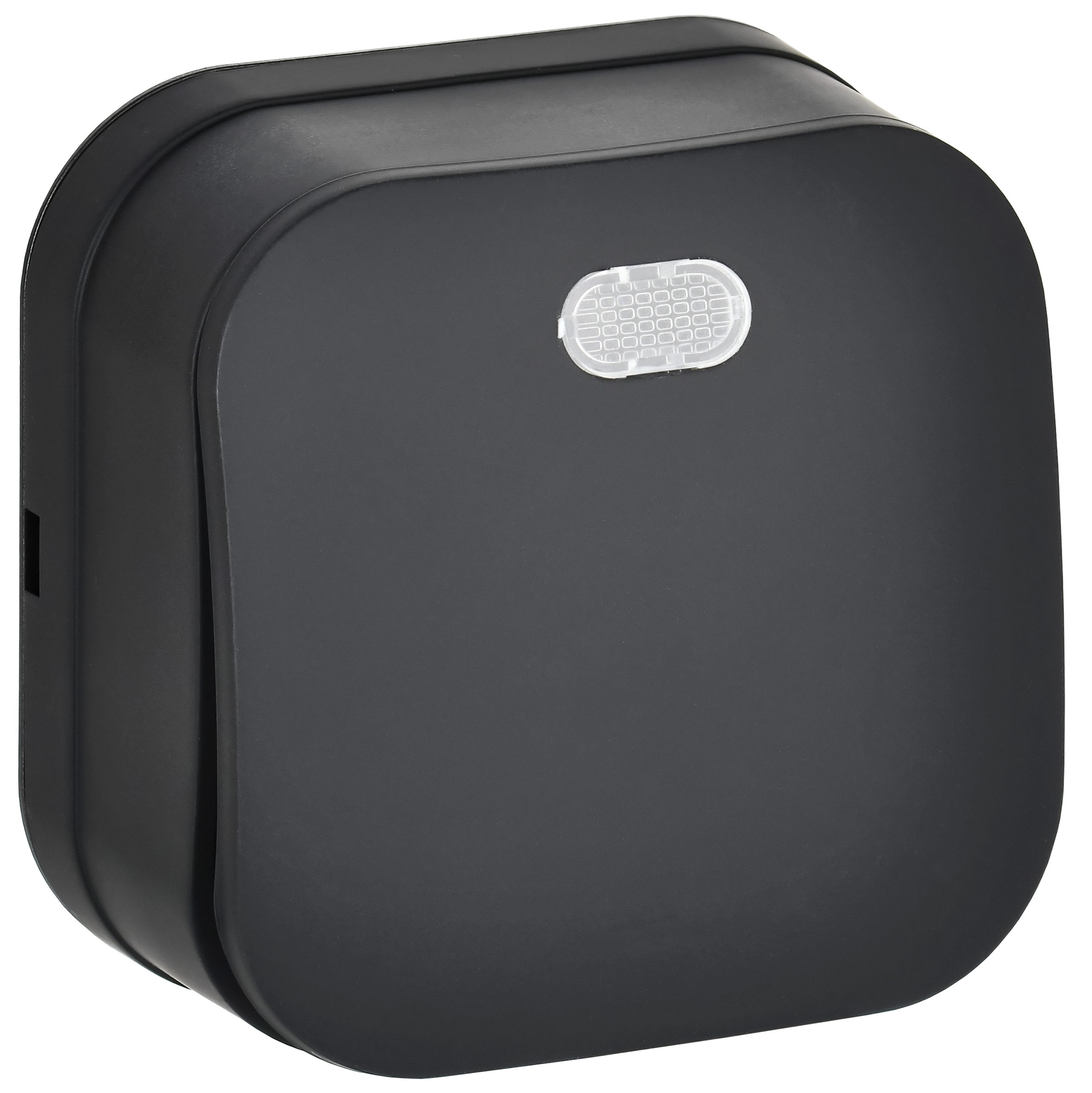 GLORY Выключатель 1-клавишный для открытой установки с индикацией 10А ВС20-1-1-ХЧм черный матовый IEK