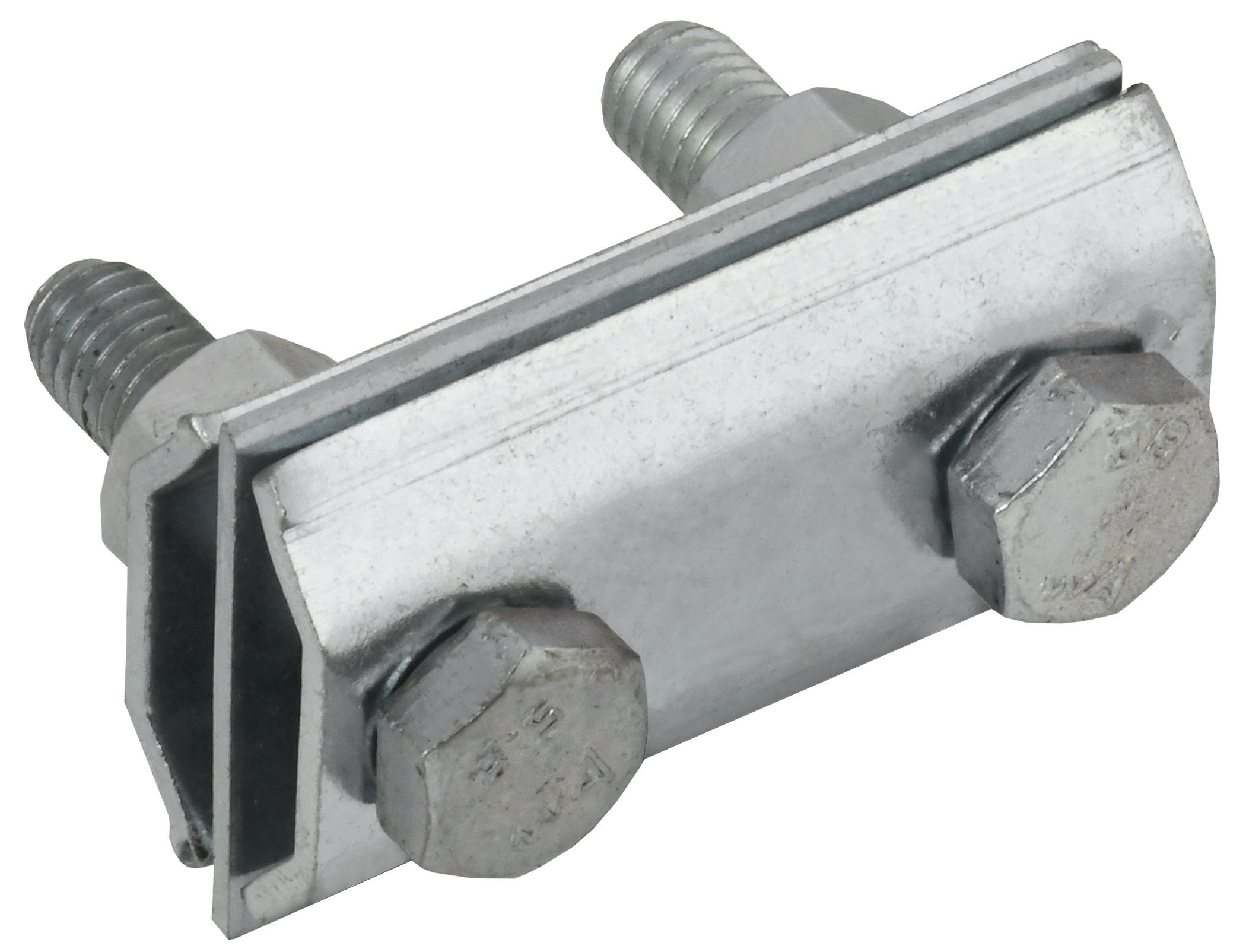 Зажим соединительный двойной сквозной пруток-пруток 8мм оцинкованная сталь