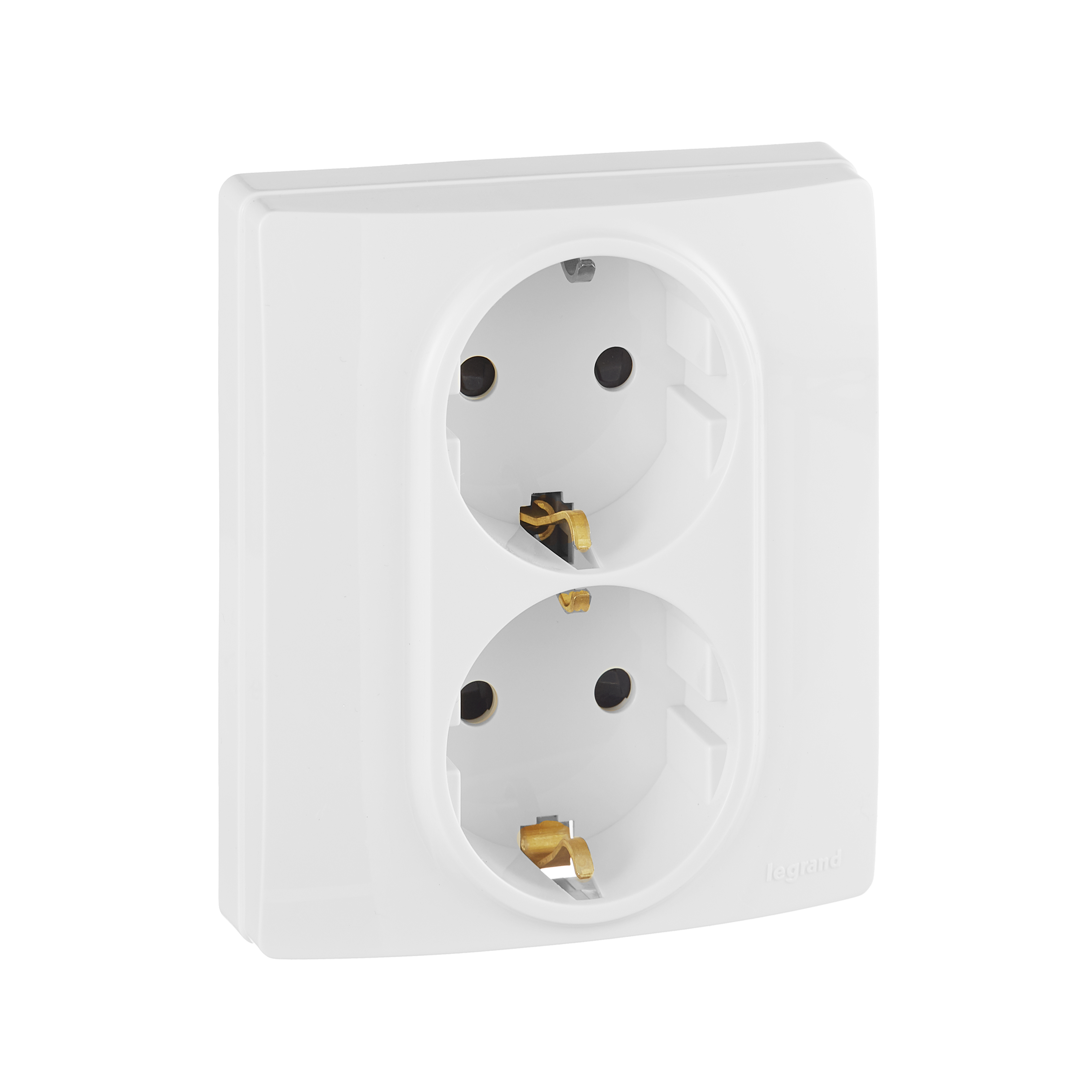 ETIKA Розетка 2X2К+З авт штБЕЛ