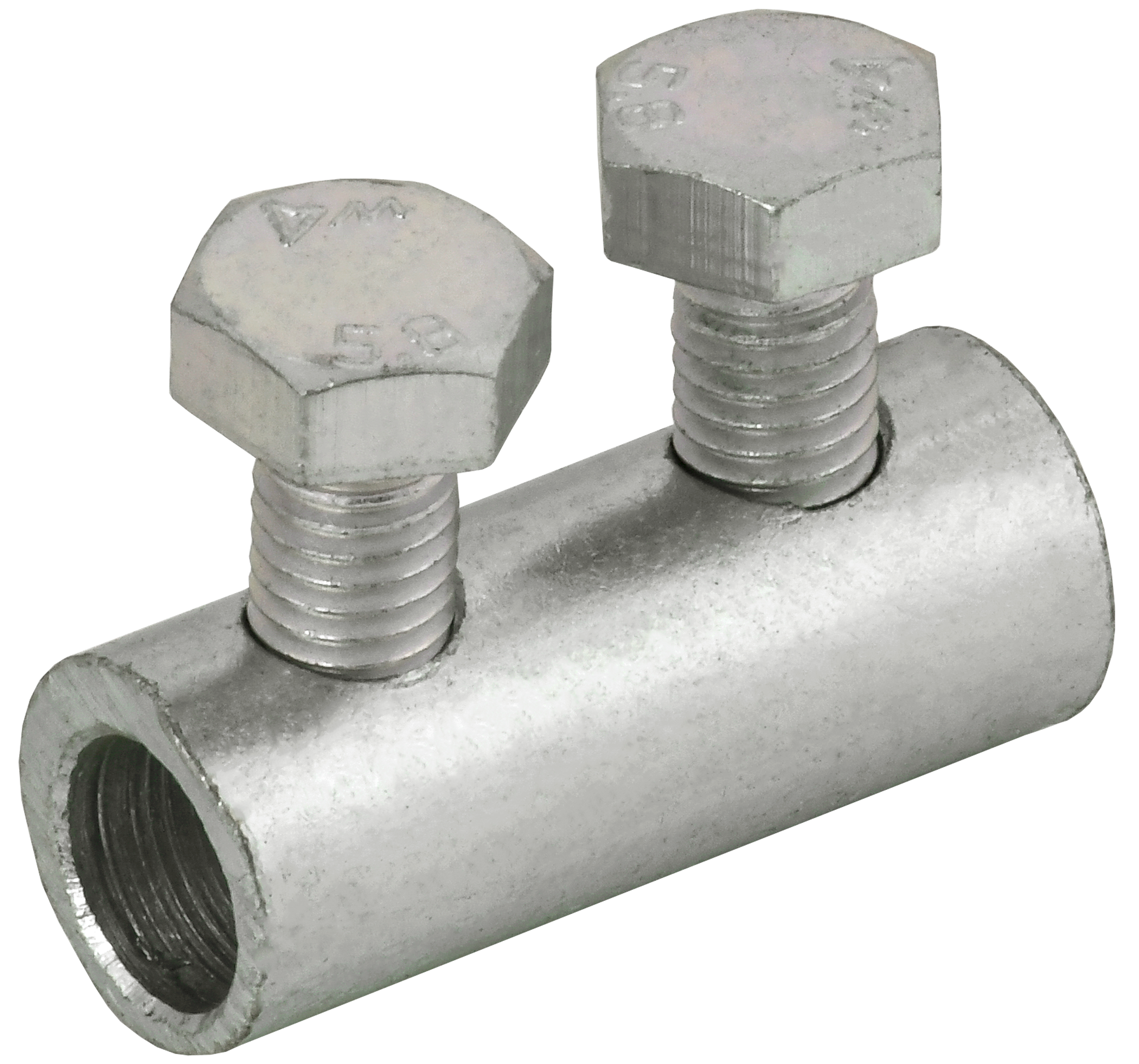 Зажим соединительный прямой пруток-пруток 6-8 мм нержавеющая сталь