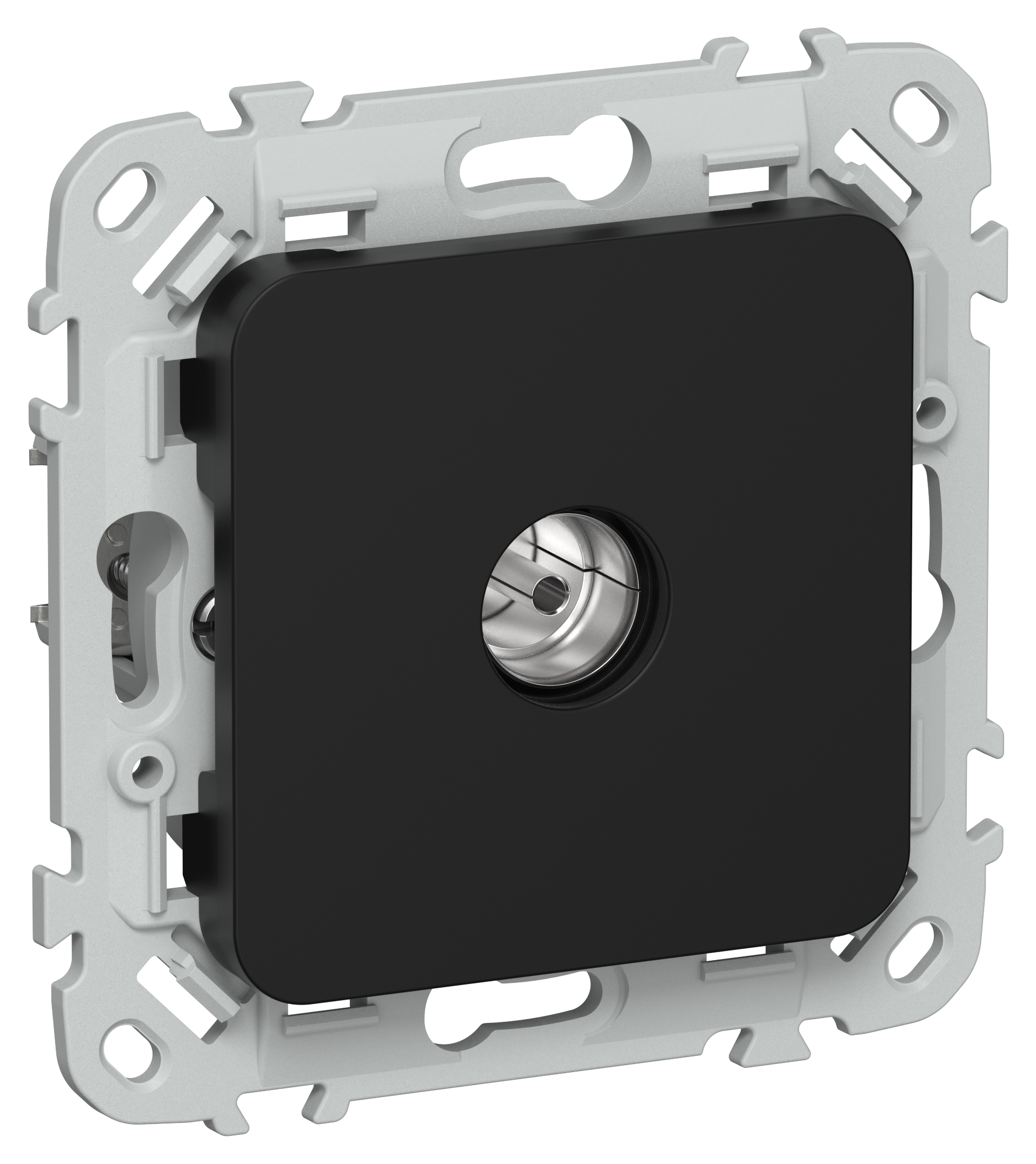 FLITE Розетка TV оконечная тип F РТВф-1-1-1-ФлЧ черный IEK