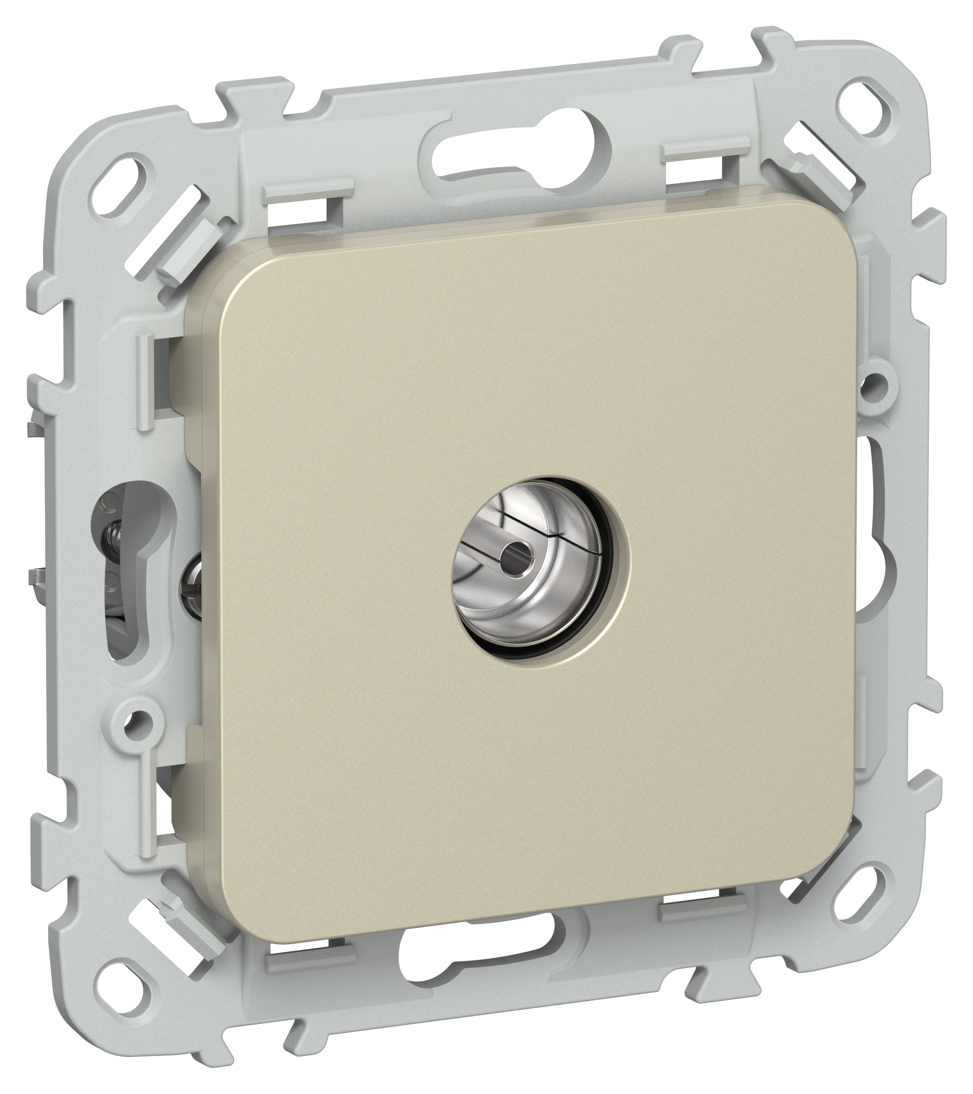 FLITE Розетка TV экранированная оконечная тип M РТВм-1-1-1-ФлШ шампань IEK