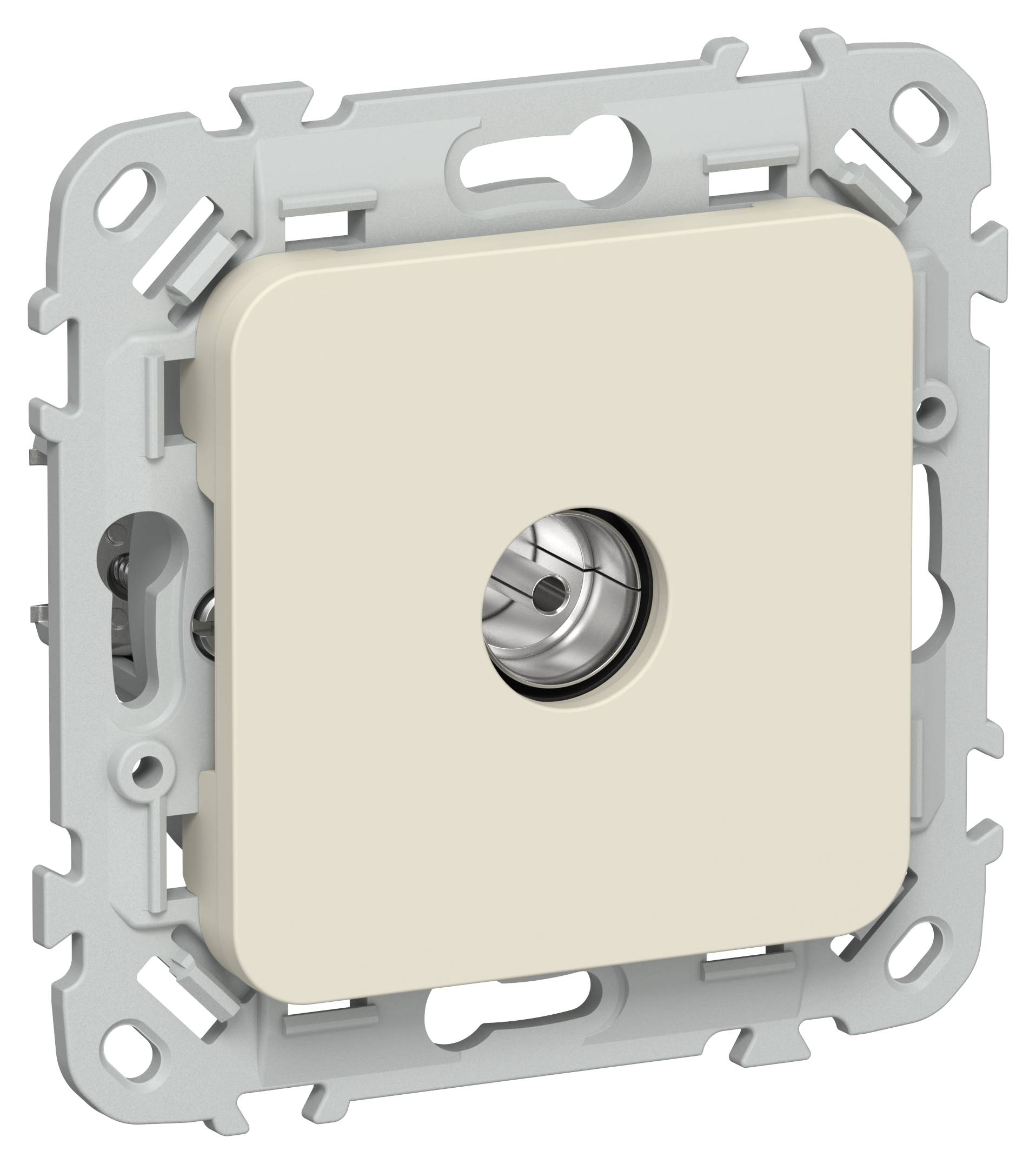 FLITE Розетка TV экранированная оконечная тип M РТВм-1-1-1-ФлСл сливочный IEK