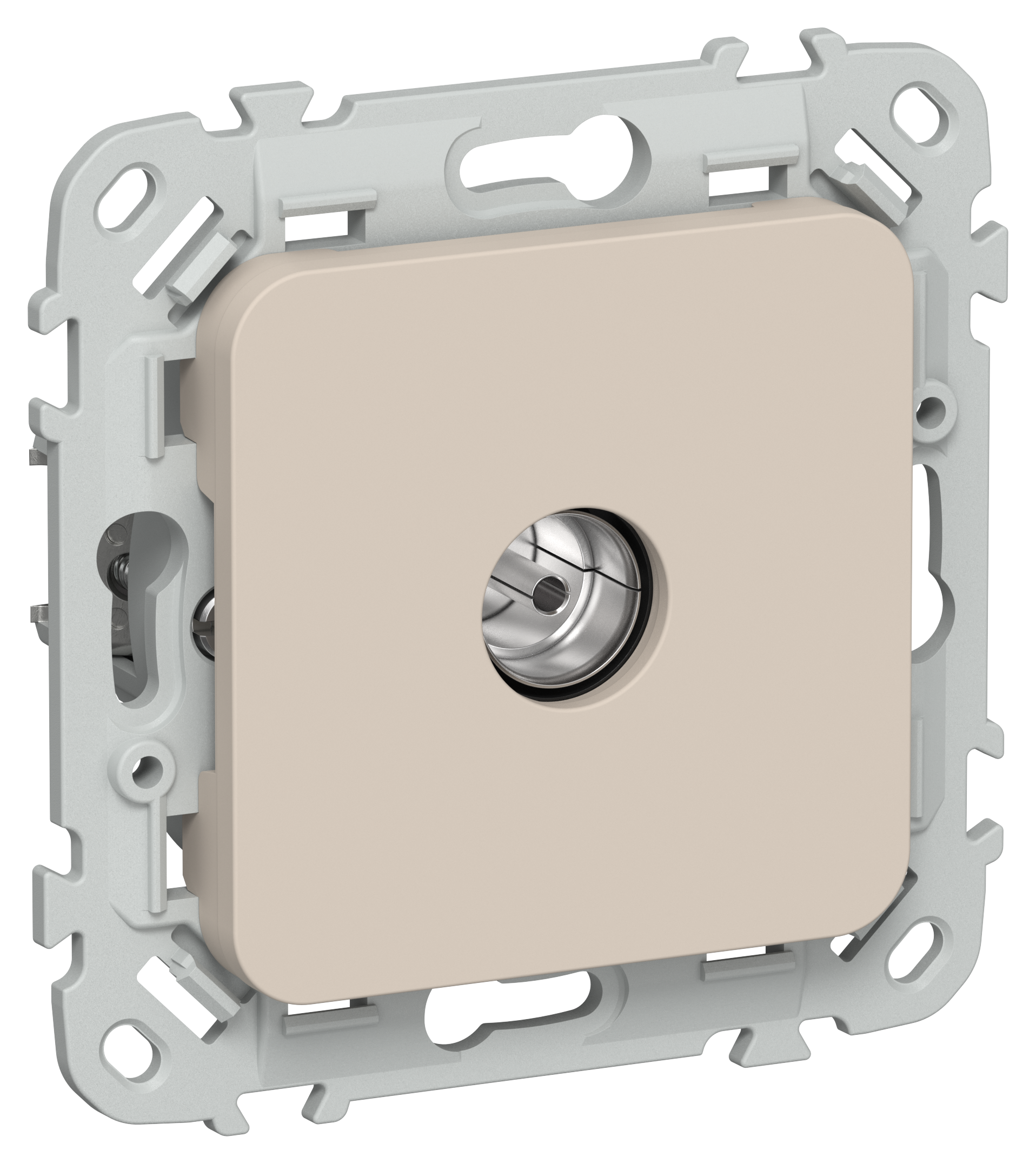 FLITE Розетка TV экранированная оконечная тип M РТВм-1-1-1-ФлЛ льняной IEK