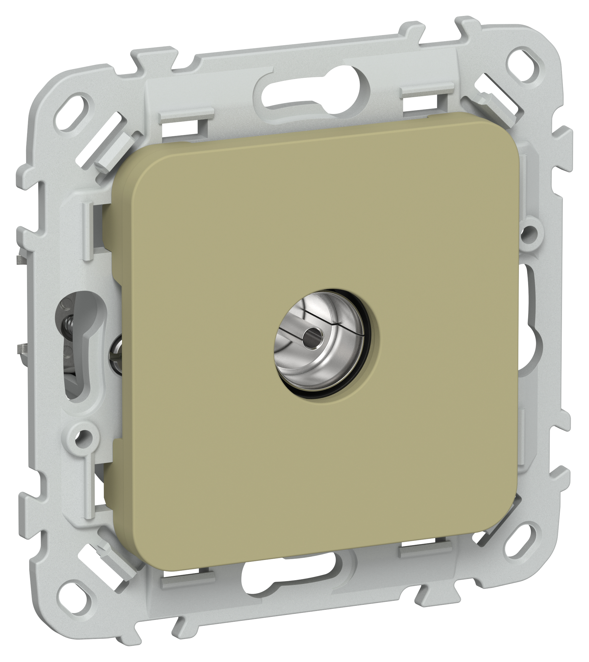 FLITE Розетка TV экранированная проходная тип M РТВм-1-1-2-ФлО оливковый IEK