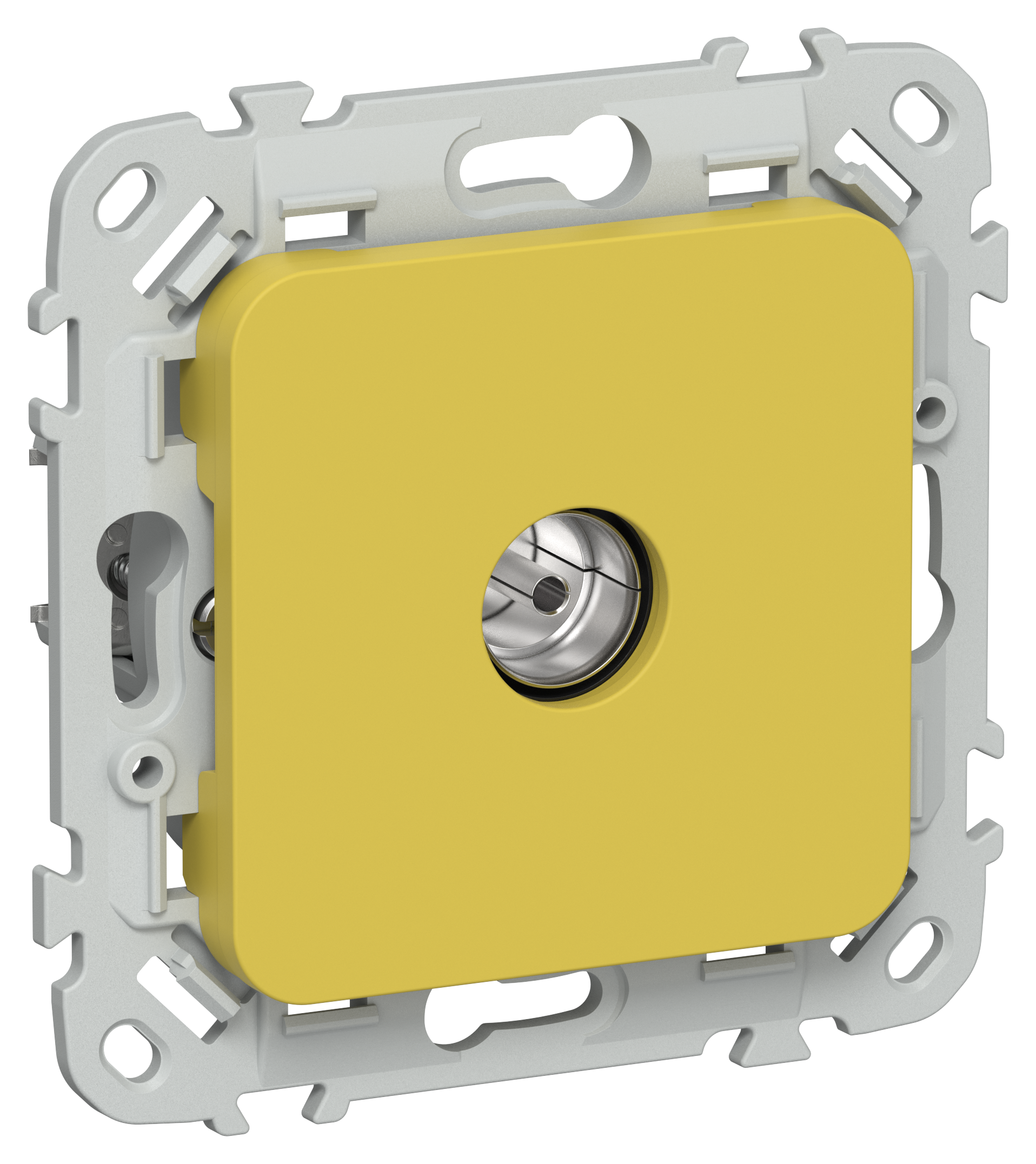 FLITE Розетка TV экранированная проходная тип M РТВм-1-1-2-ФлЖК желтый карри IEK