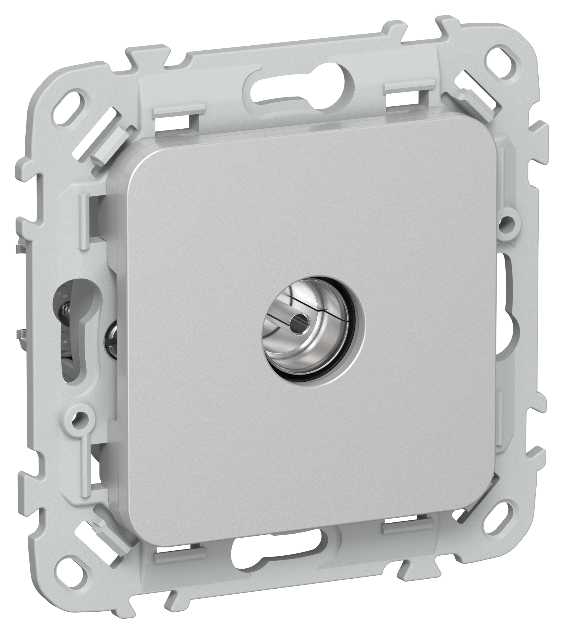 FLITE Розетка TV экранированная проходная тип M РТВм-1-1-2-ФлА алюминий IEK