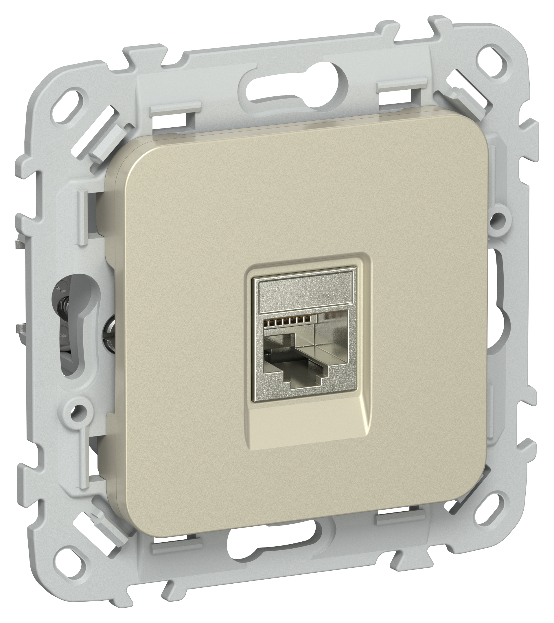 FLITE Розетка компьютерная RJ45 категория 5Е STP РК5е-1-1-ФлШ шампань IEK