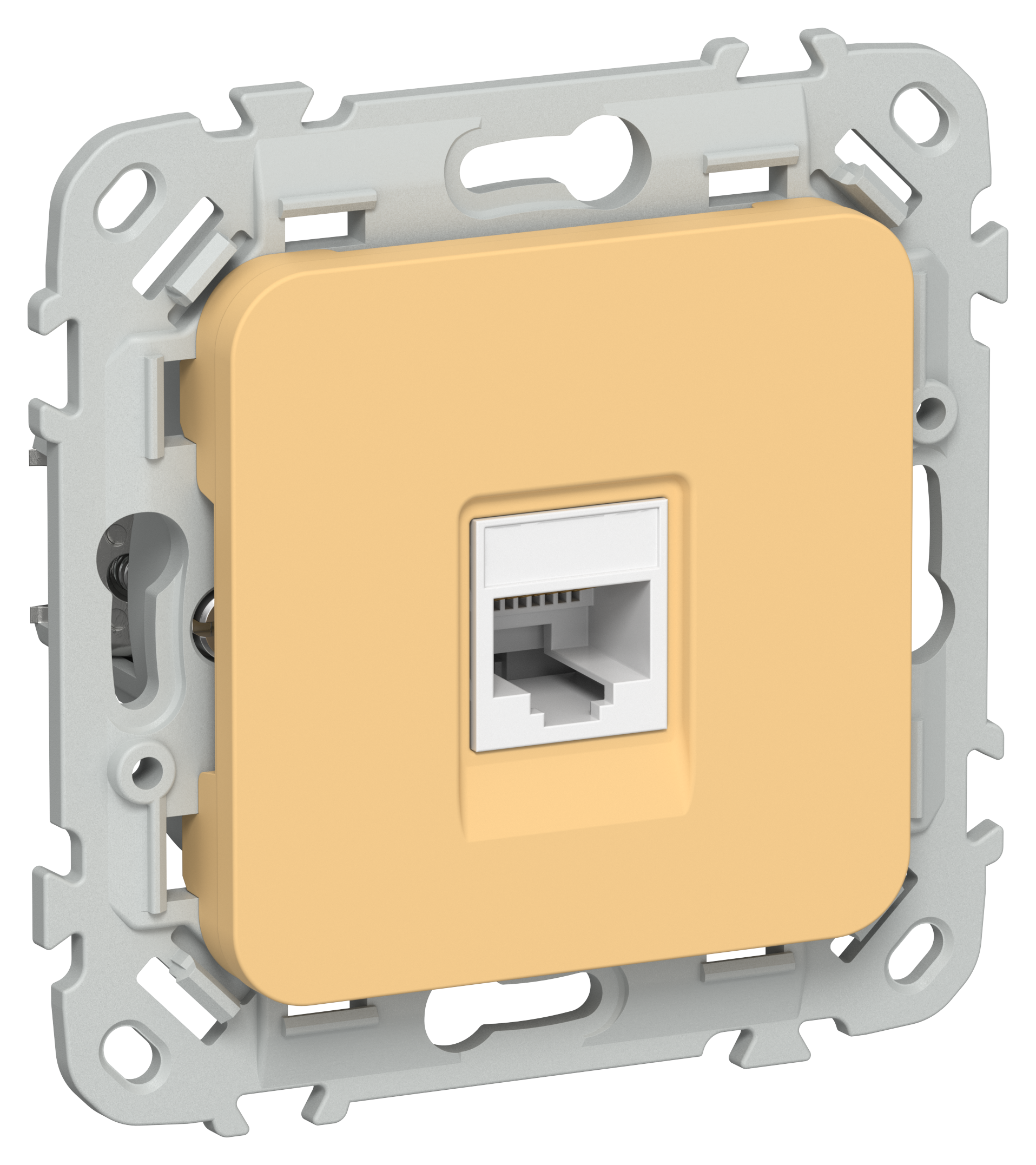 FLITE Розетка компьютерная RJ45 категория 5Е UTP РК5е-1-0-ФлЗ золотарник IEK