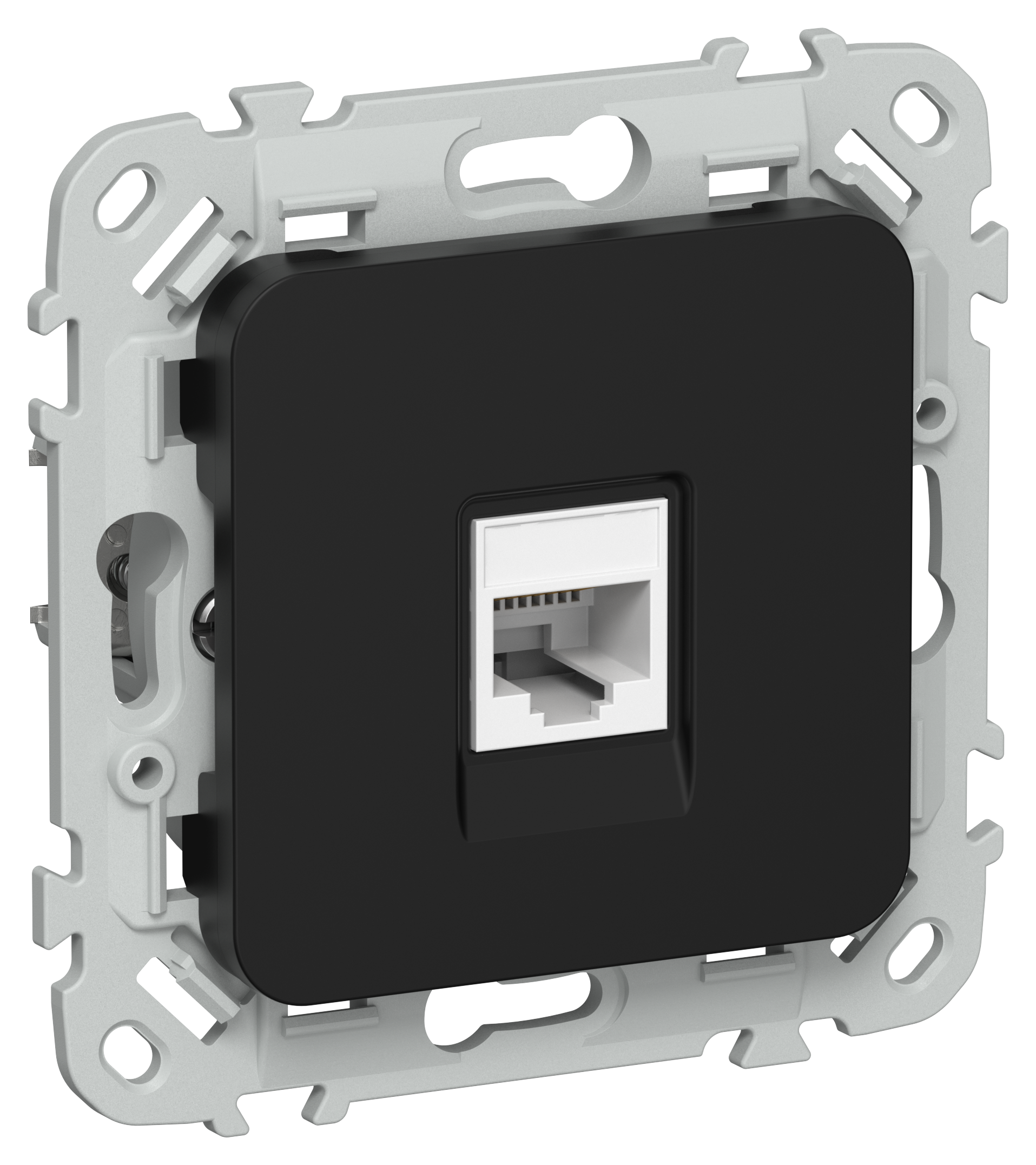 FLITE Розетка компьютерная RJ45 категория 6 UTP РК6-1-0-ФлЧ черный IEK