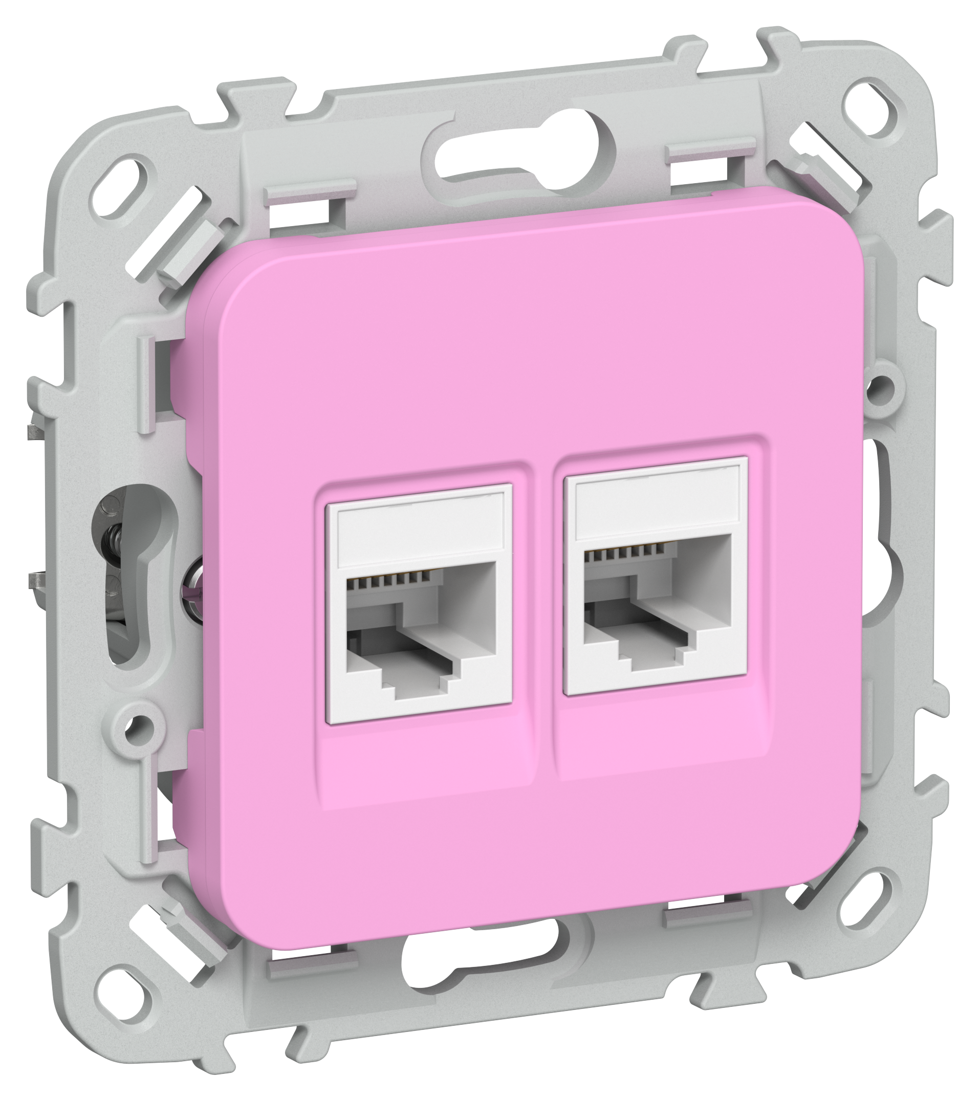 FLITE Розетка 2-местная компьютерная RJ45 категория 5Е UTP РК5е-2-0-ФлПр пурпурный IEK