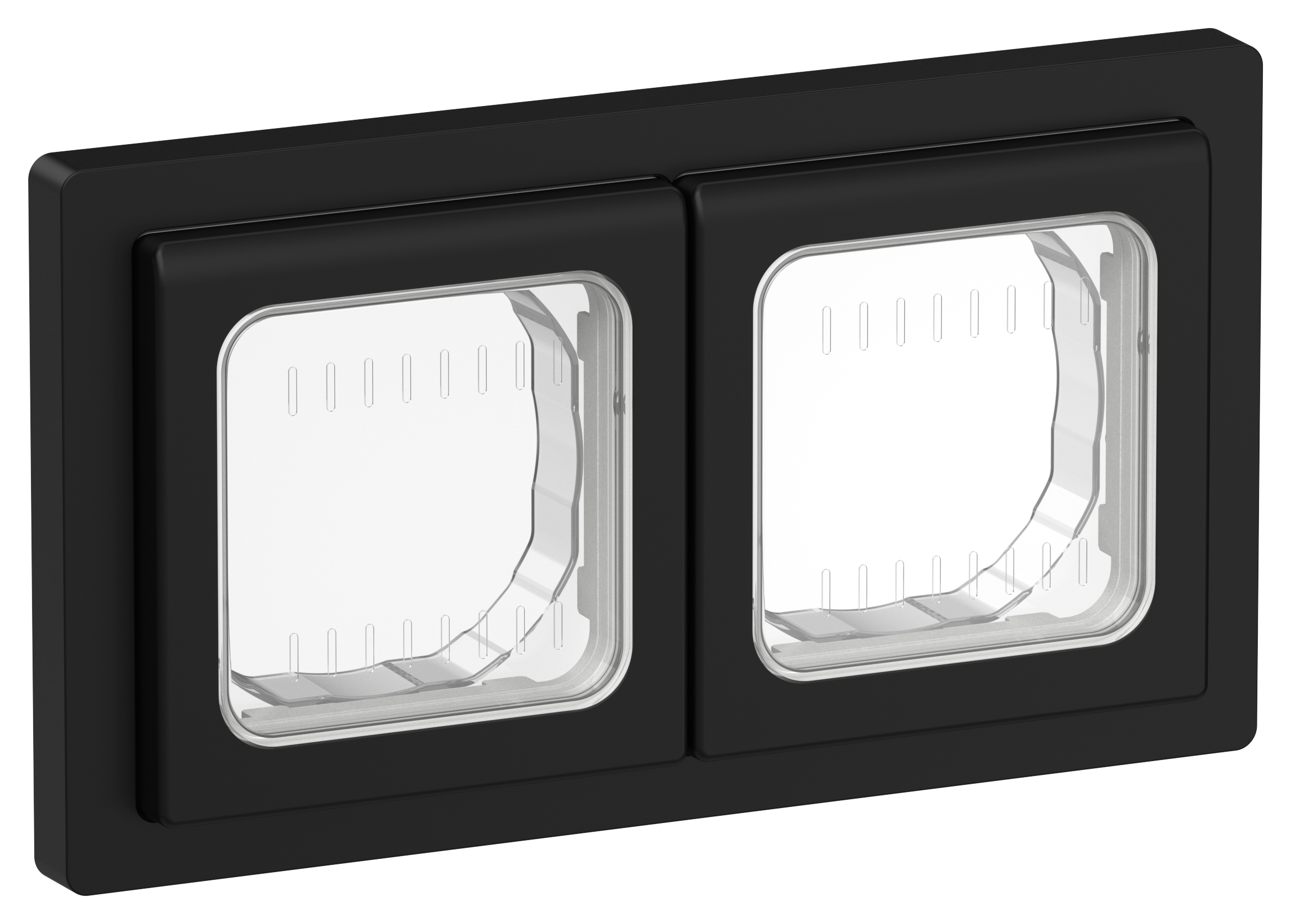 FLITE Рамка 2-местная IP55 Рпро-2-55-ФлЧ черный IEK