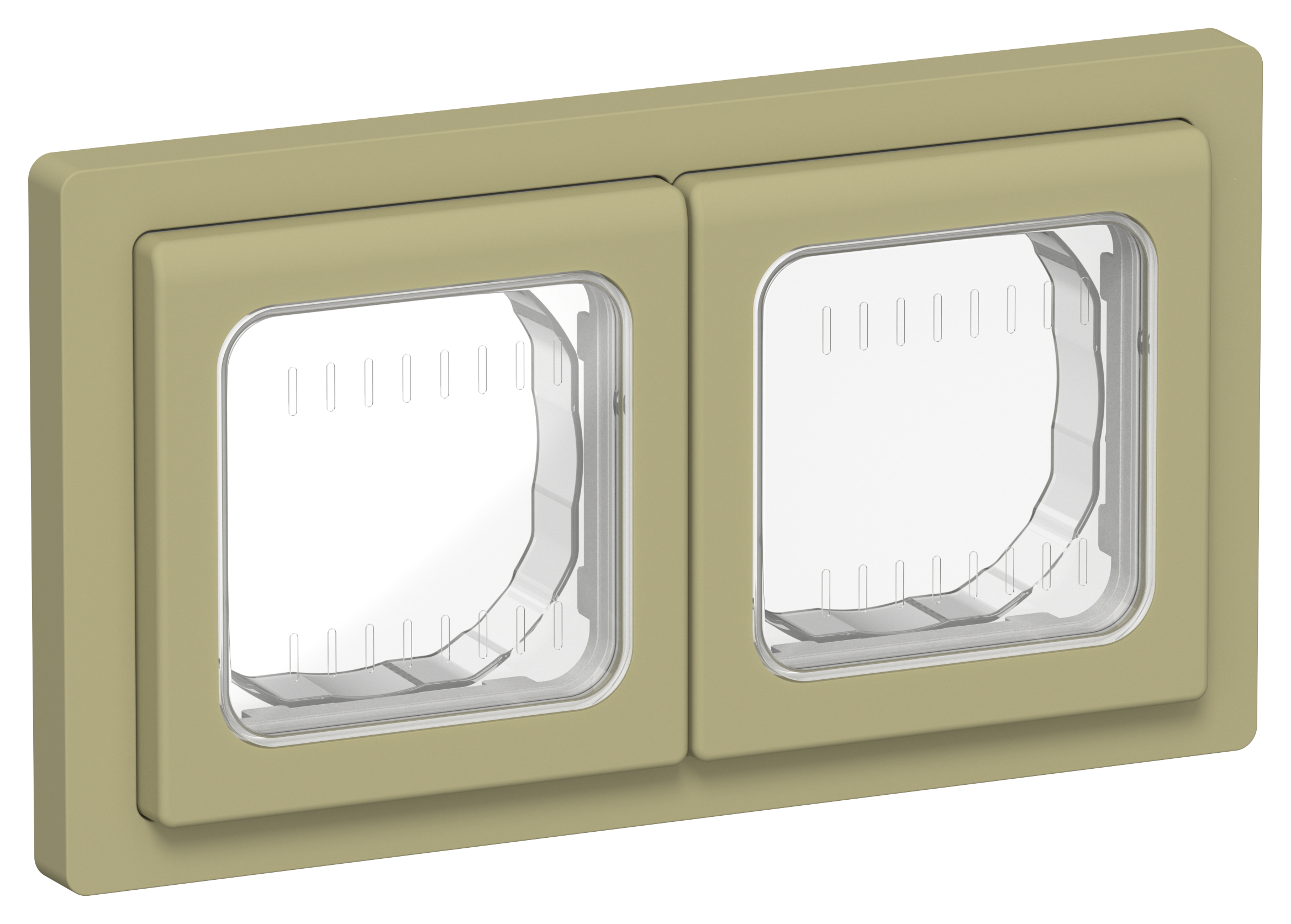 FLITE Рамка 2-местная IP55 Рпро-2-55-ФлО оливковый IEK