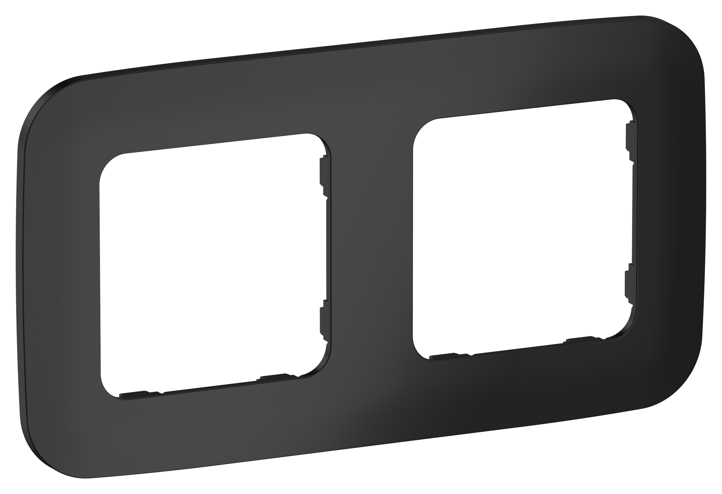 FLITE ARTISTIC Рамка 2-местная РУ-2-А-ФлЧ черный IEK