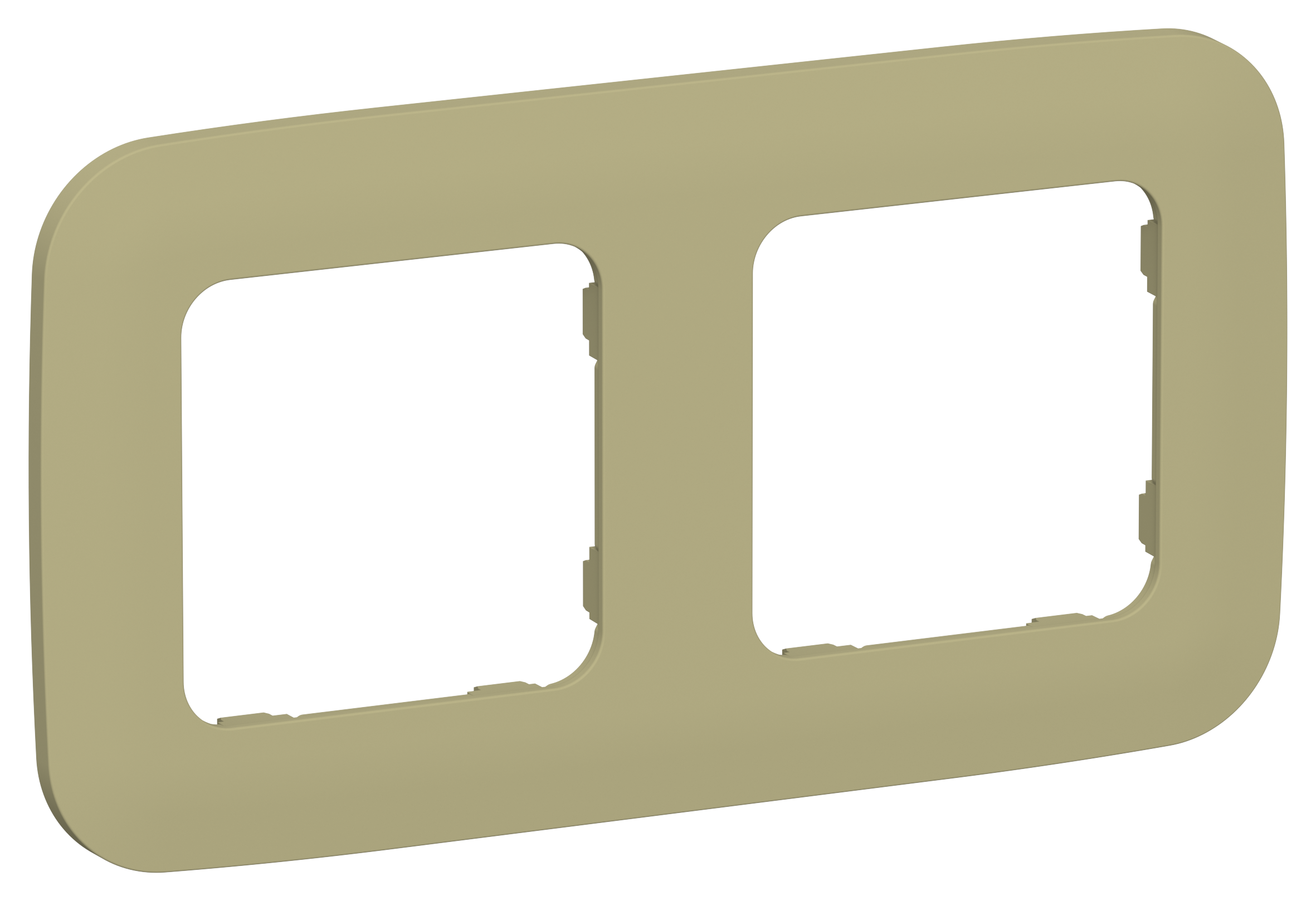 FLITE ARTISTIC Рамка 2-местная РУ-2-А-ФлО оливковый IEK