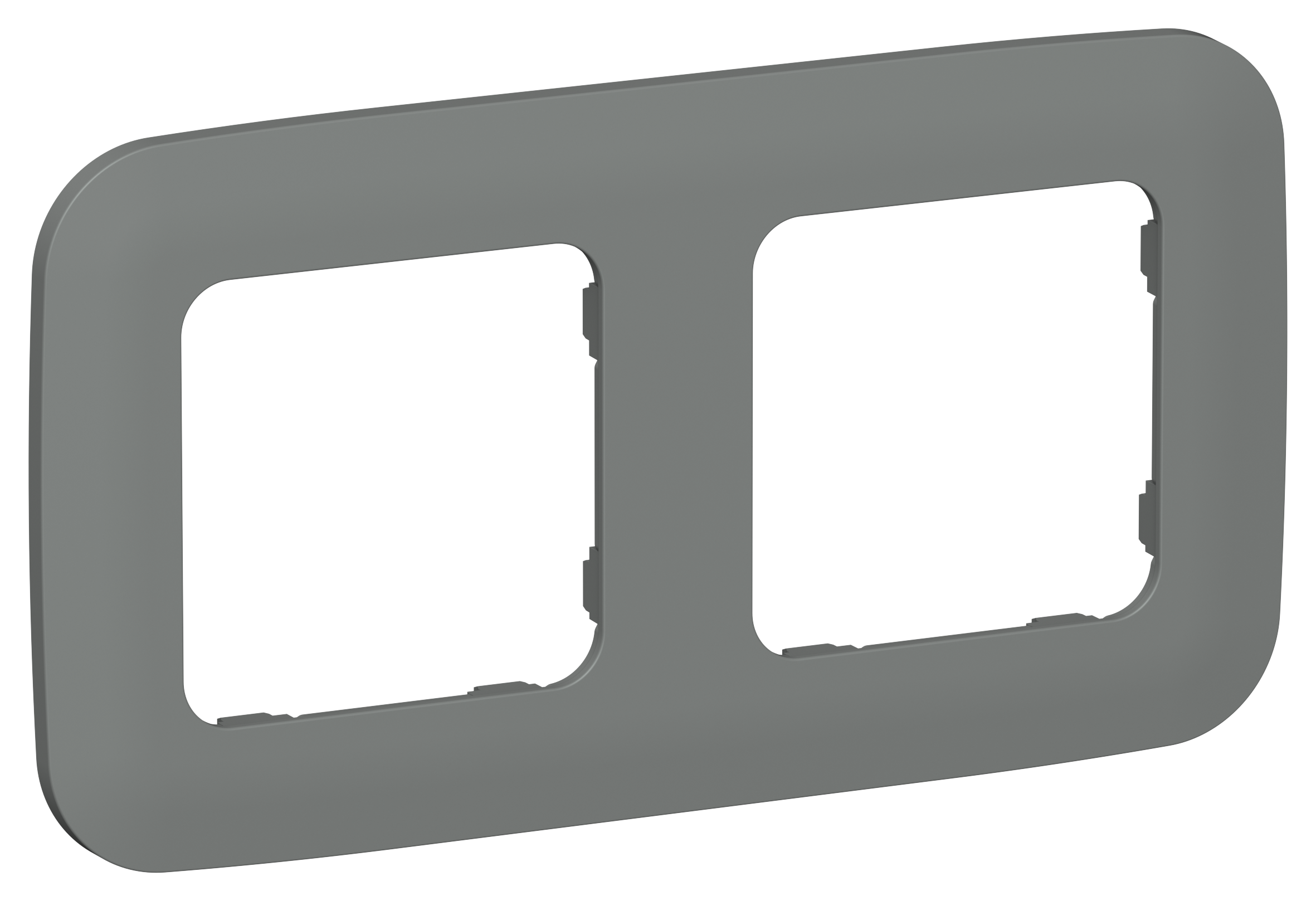 FLITE ARTISTIC Рамка 2-местная РУ-2-А-ФлМА мокрый асфальт IEK