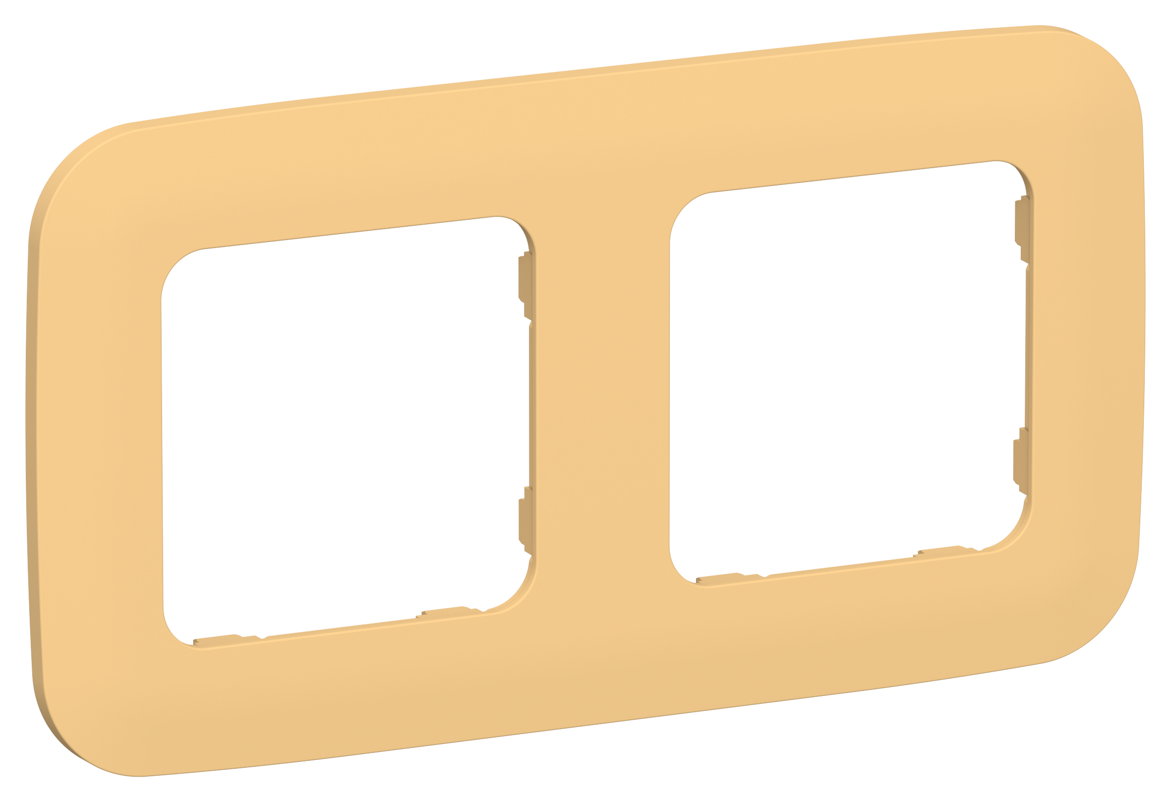 FLITE ARTISTIC Рамка 2-местная РУ-2-А-ФлЗ золотарник IEK