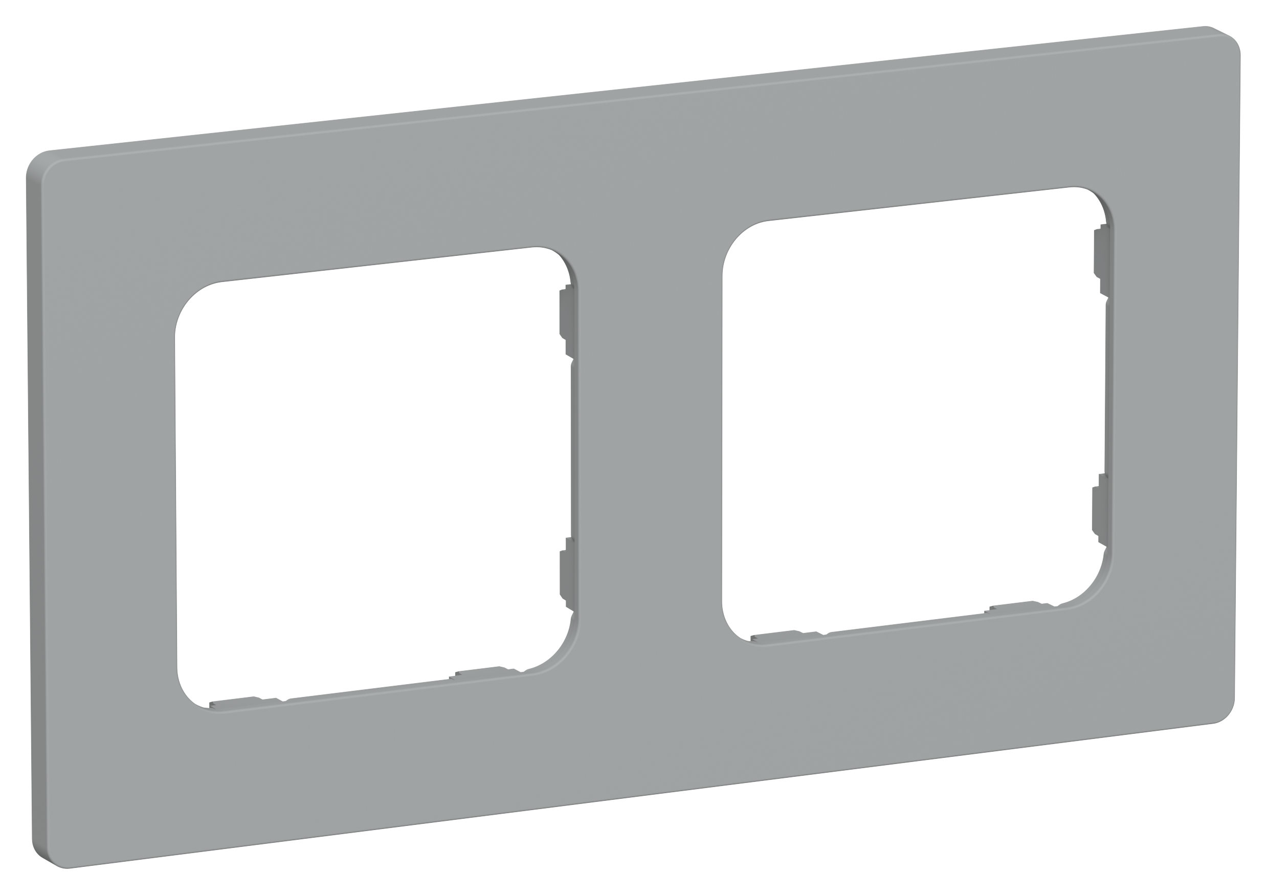 FLITE CLASSIC Рамка 2-местная РУ-2-К-ФлС серый IEK