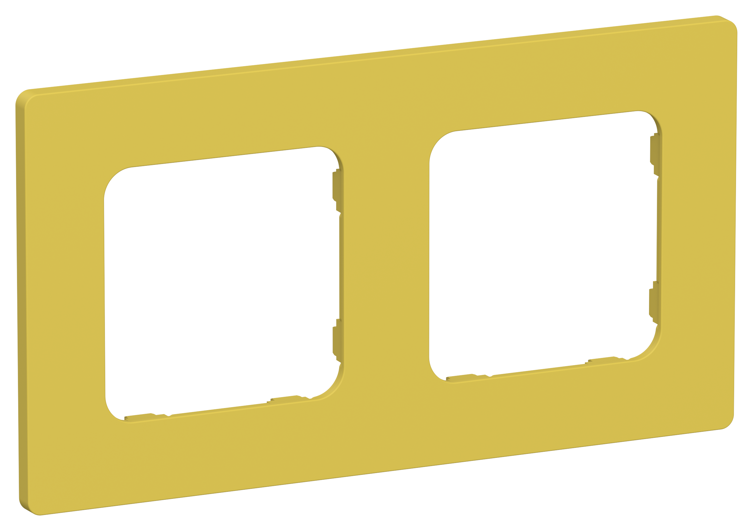 FLITE CLASSIC Рамка 2-местная РУ-2-К-ФлЖК желтый карри IEK