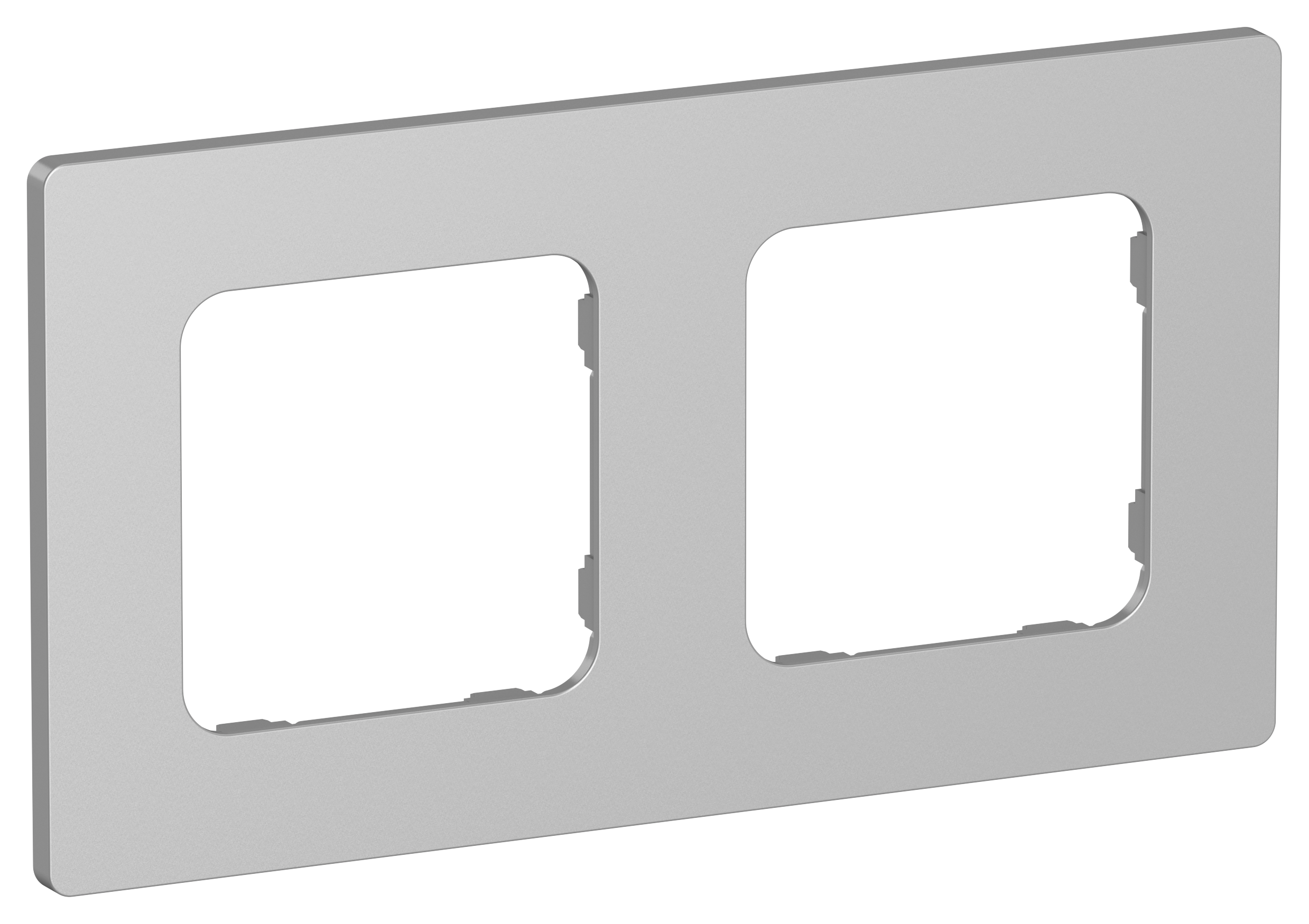 FLITE CLASSIC Рамка 2-местная РУ-2-К-ФлА алюминий IEK