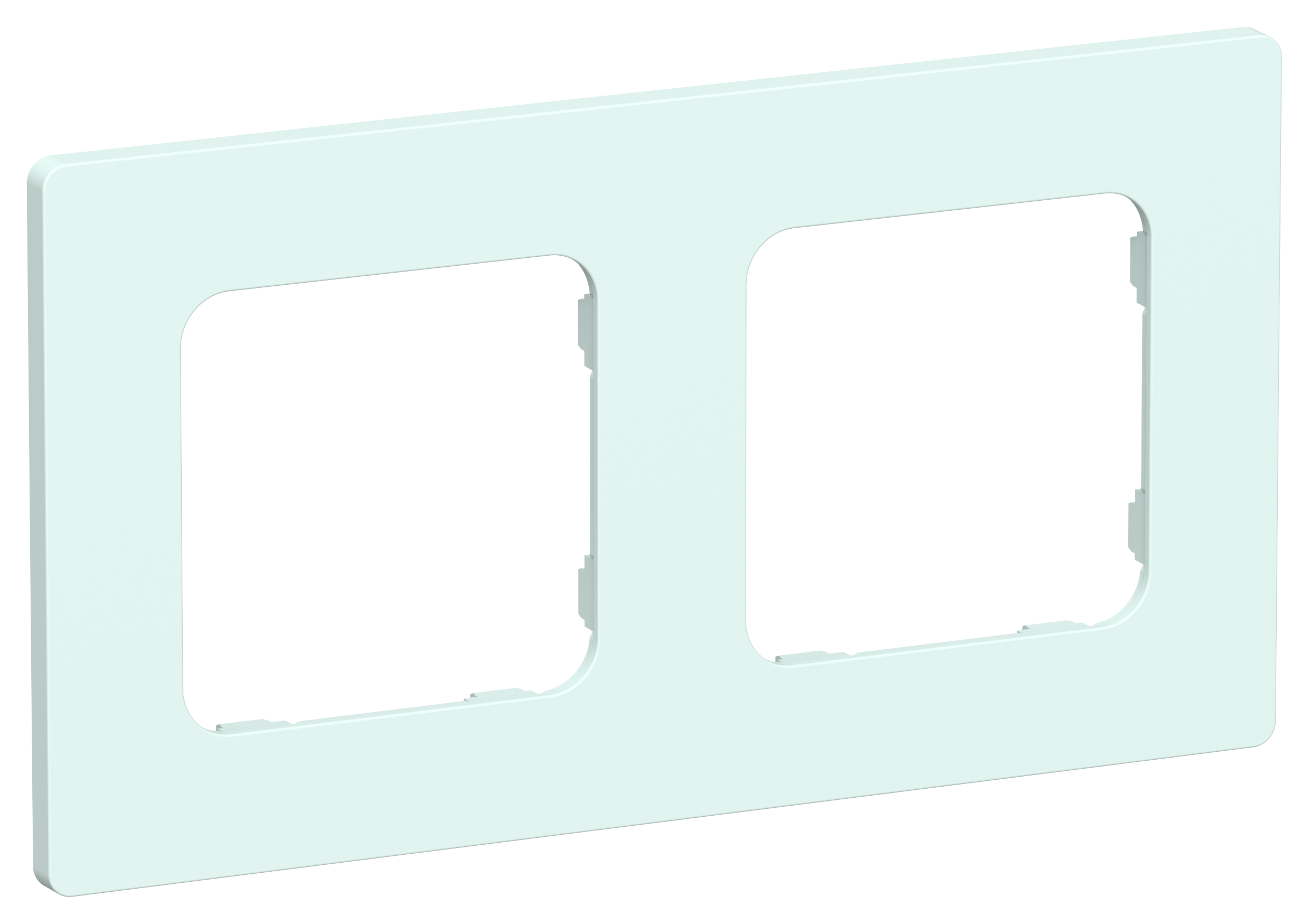 FLITE CLASSIC Рамка 2-местная РУ-2-К-ФлХЛ холодный лед IEK